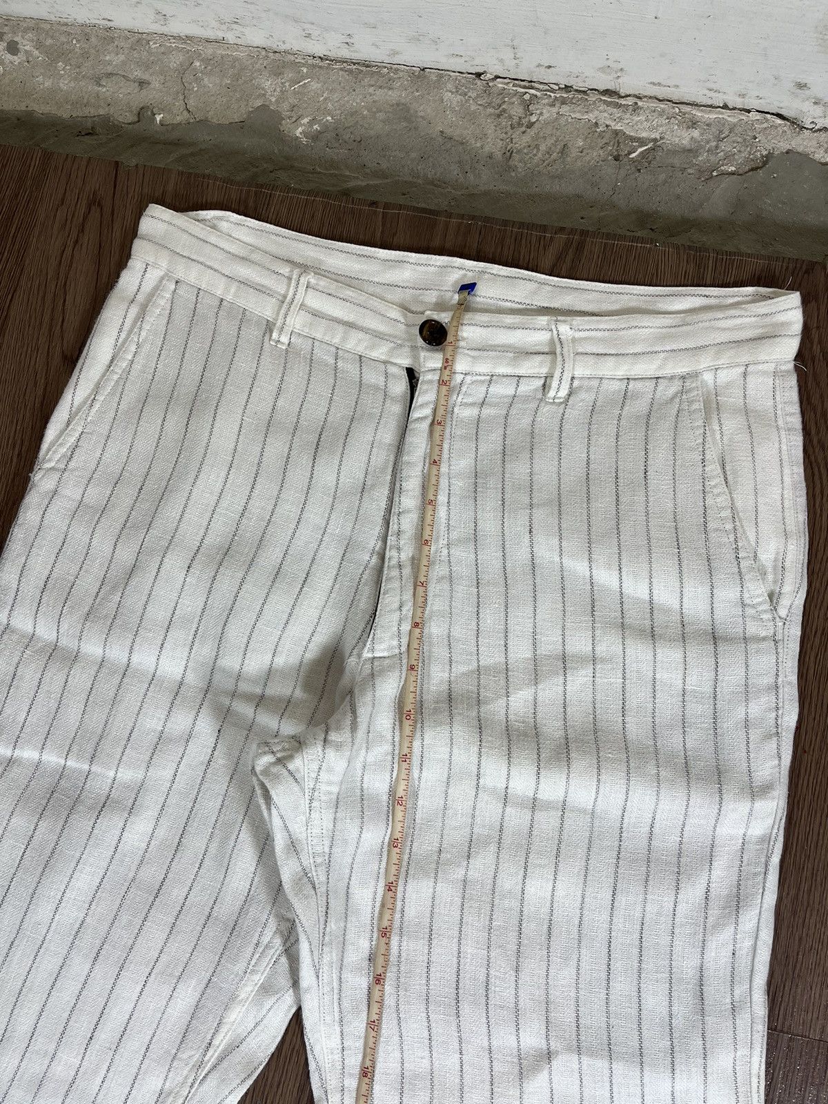 Shellac Shellac Pinstripe White Shorts Size US 30 / EU 46 - 11 Thumbnail