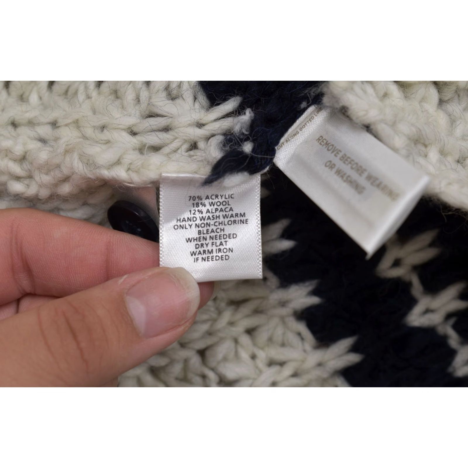Loft LOFT Women Blue Knit Wool Alpaca Blend Button Neck Turtleneck Sweater Knit Pullover XS? no, S; Size S; Regular; Blue; Sweater; Women Size S / US 4 / IT 40 - 7 Thumbnail