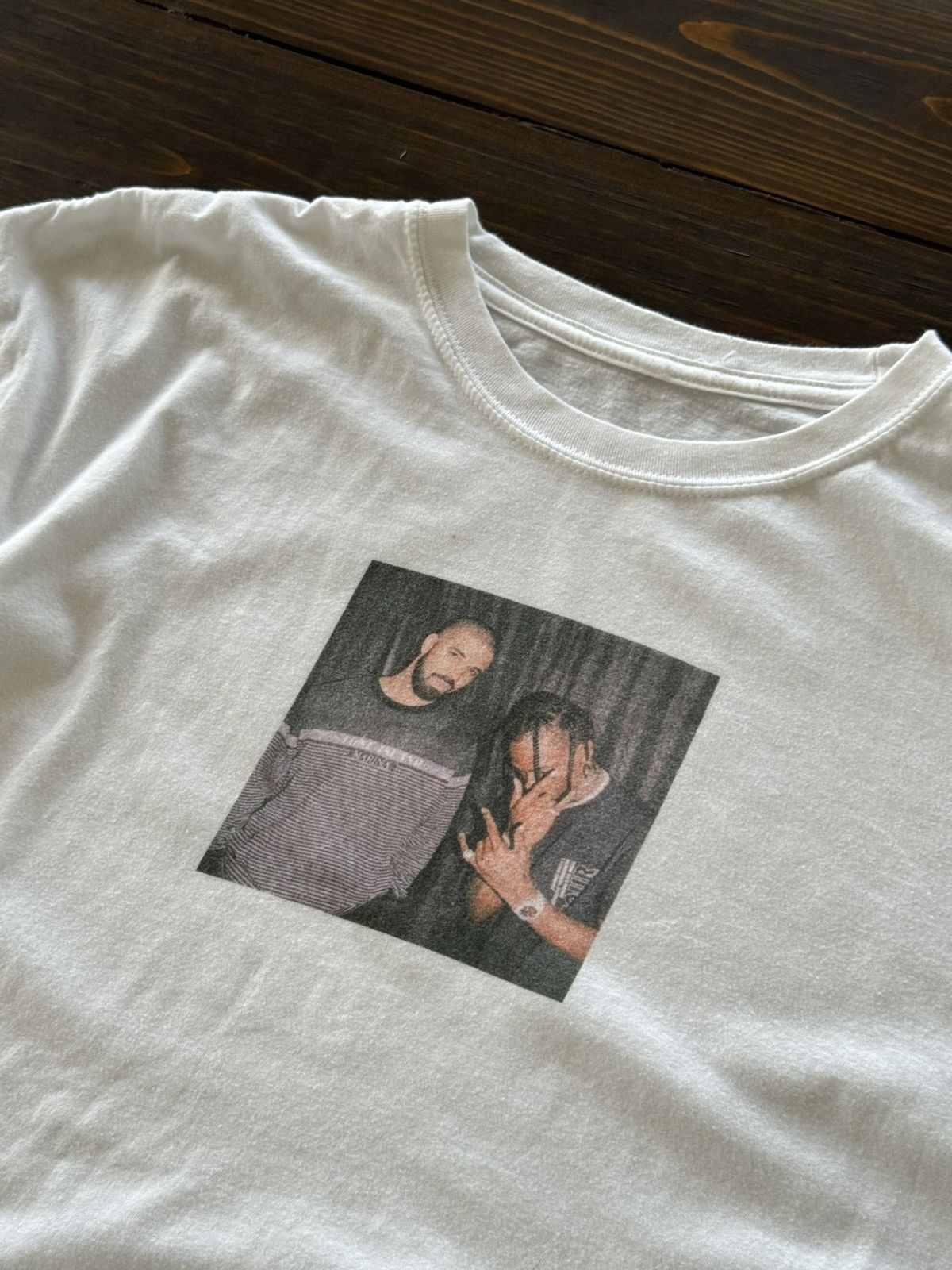 Other Travis Scott x Drake Vintage Pattern Rap T-Shirt Size US L / EU 52-54 / 3 - 6 Thumbnail