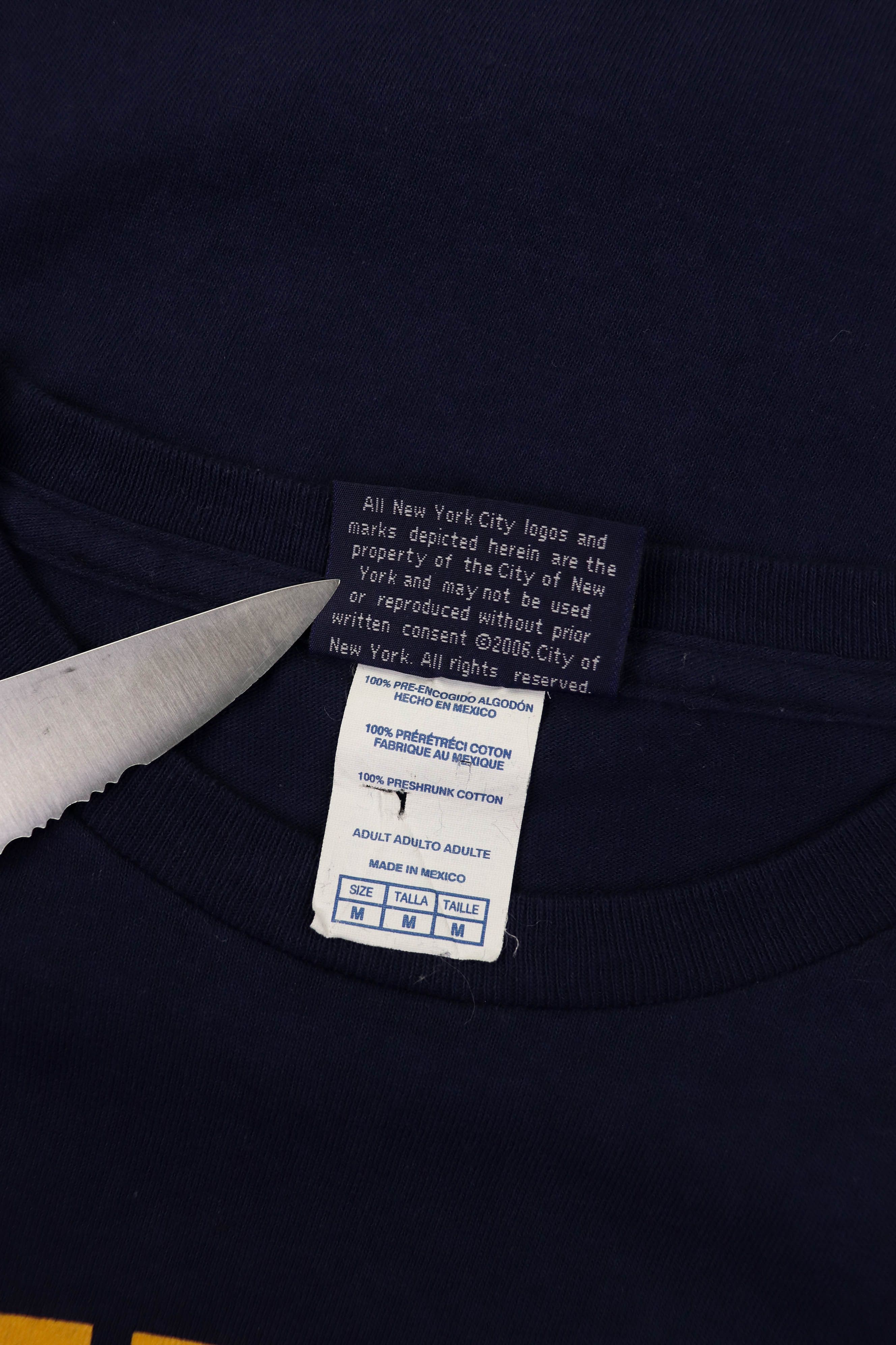 Vintage 00s Vintage NYPD Big Logo Navy Blue Long Sleeve Size US M / EU 48-50 / 2 - 9 Thumbnail
