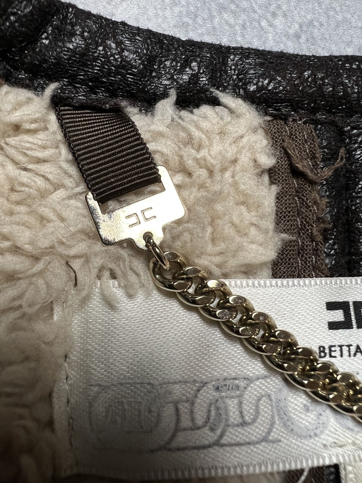 Elisabetta Franchi Elisabetta Franchi Fur Zip-Up Jacket Moto Biker Style Zipper Size M / US 6-8 / IT 42-44 - 12 Thumbnail