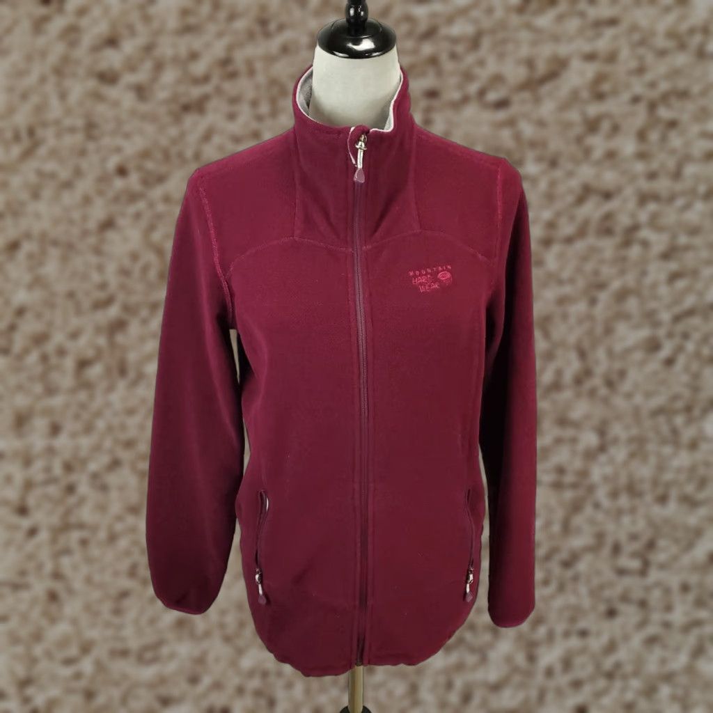 Mountain Hardwear Mountain Hardwear Jacket Womens Small Maroon Fleece Long Sleeve Zip Pocket Regular Size S / US 4 / IT 40 - 1 Thumbnail