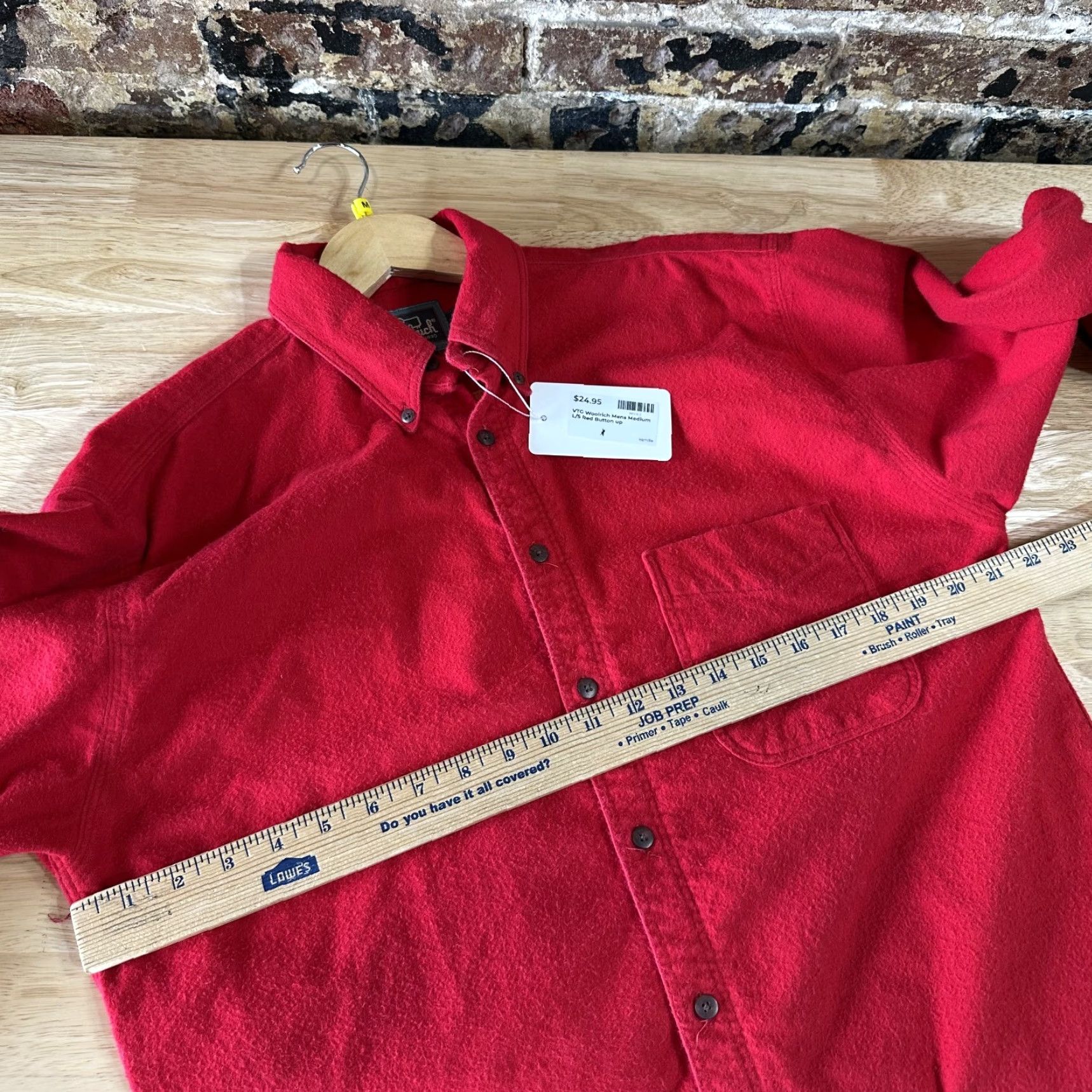 Vintage VINTAGE Woolrich Shirt Mens M Red Heavyweight Flannel Chamois Cotton Button Up Size US M / EU 48-50 / 2 - 7 Thumbnail