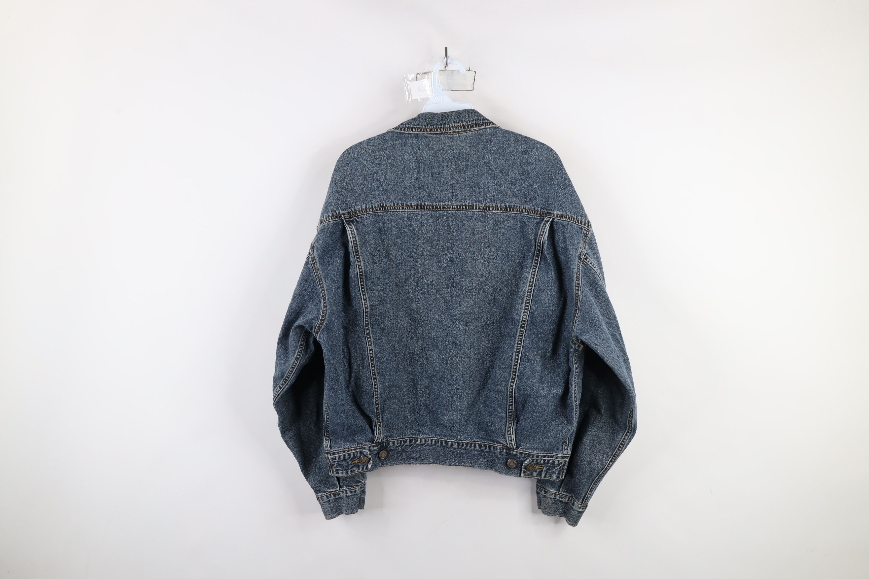 Gap × Vintage Vintage 90s Gap Denim Jean Trucker Jacket Blue Cotton Size US M / EU 48-50 / 2 - 14 Thumbnail