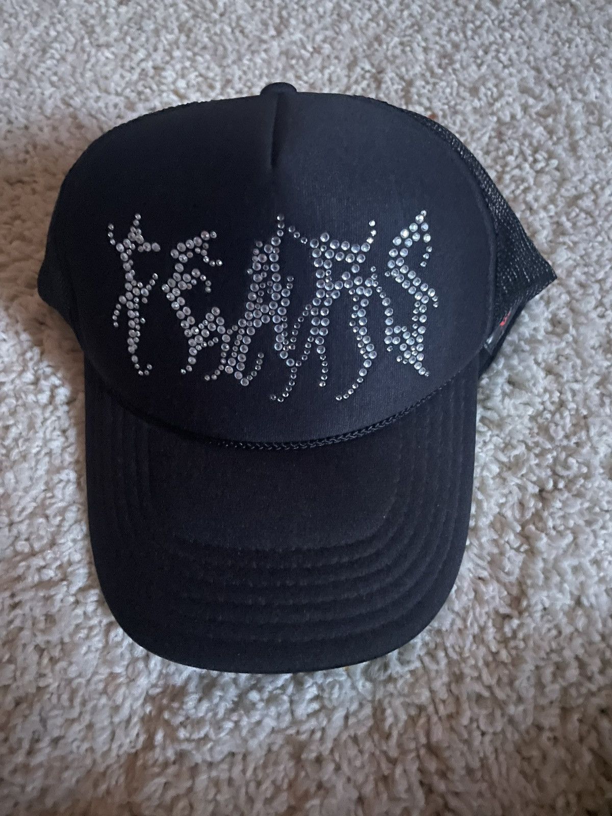Japanese Brand × Vintage Fears Rhinestone Trucker Hat Size ONE SIZE - 1 Thumbnail