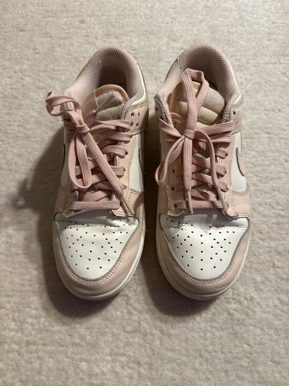 Nike Nike Dunk Low Pink/White – Gently Used Size US 7 / IT 37 - 3 Thumbnail