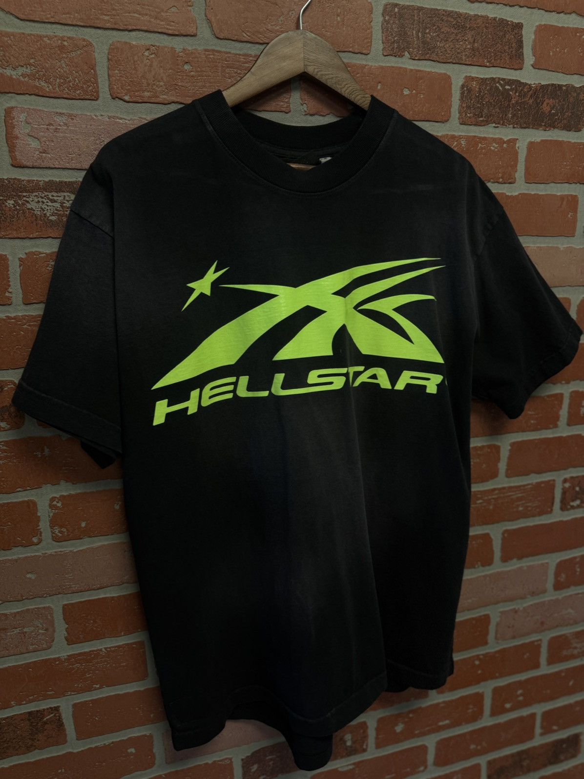 HELLSTAR Hellstar Black Neon Logo Tee Shirt 100% Authentic Size S Size US S / EU 44-46 / 1 - 2 Thumbnail