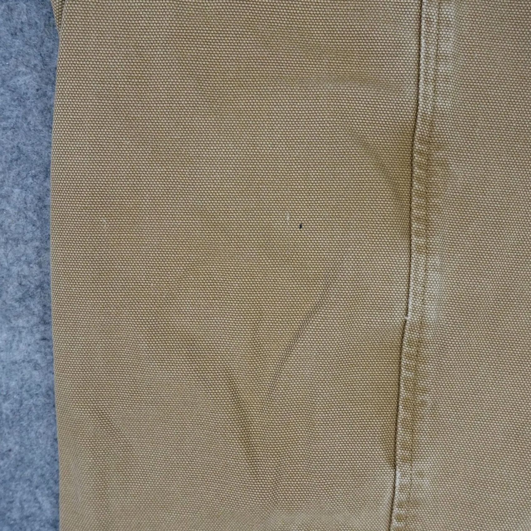Vintage Elizabeth Suzann Jumpsuit Womens XS Brown Cropped Utility Overalls Pockets Farm Sleeveless Twill 100% Cotton Size 26" / US 2 / IT 38 - 4 Thumbnail