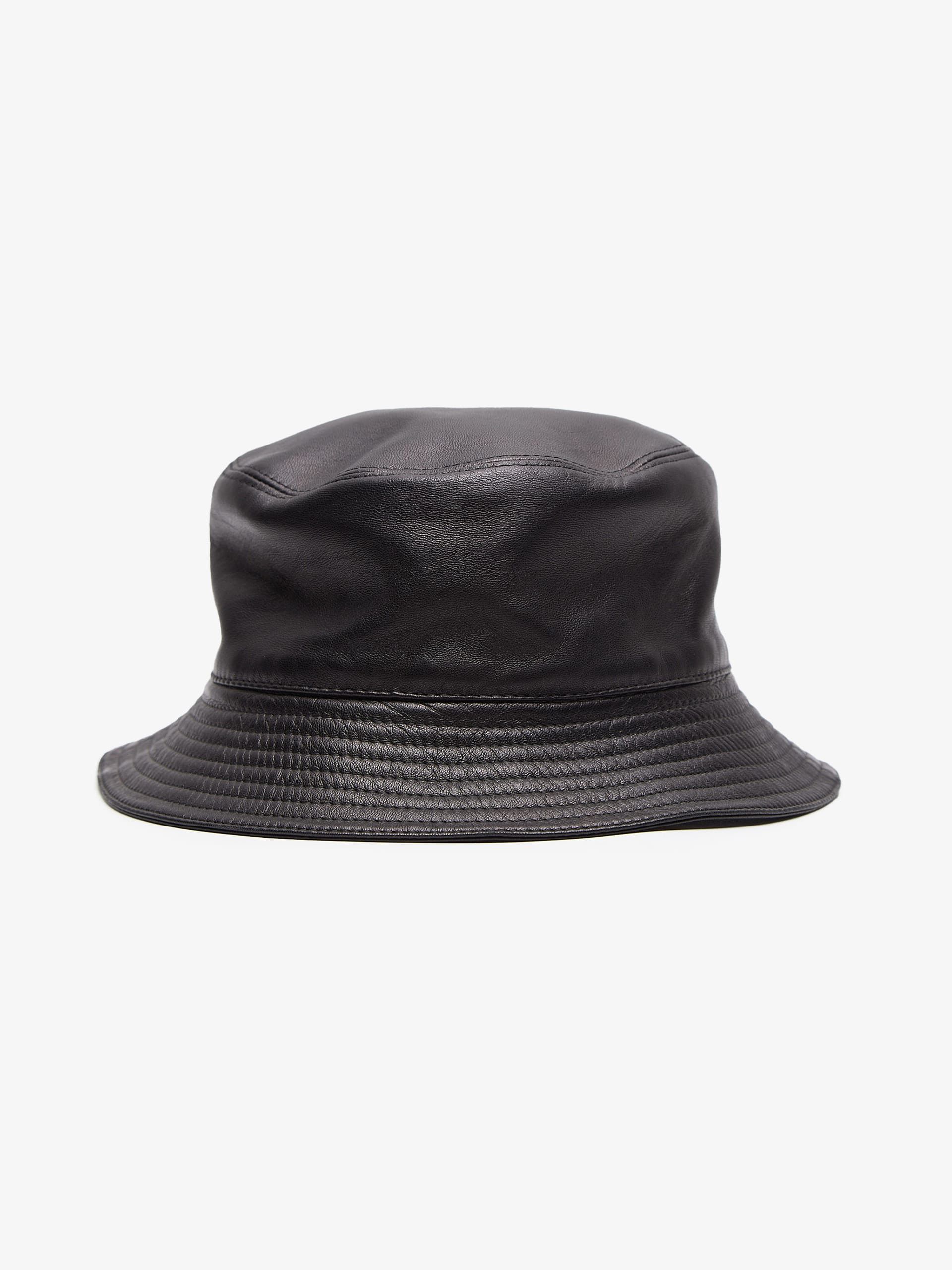 Loewe Black Leather Panama Hat | Grailed