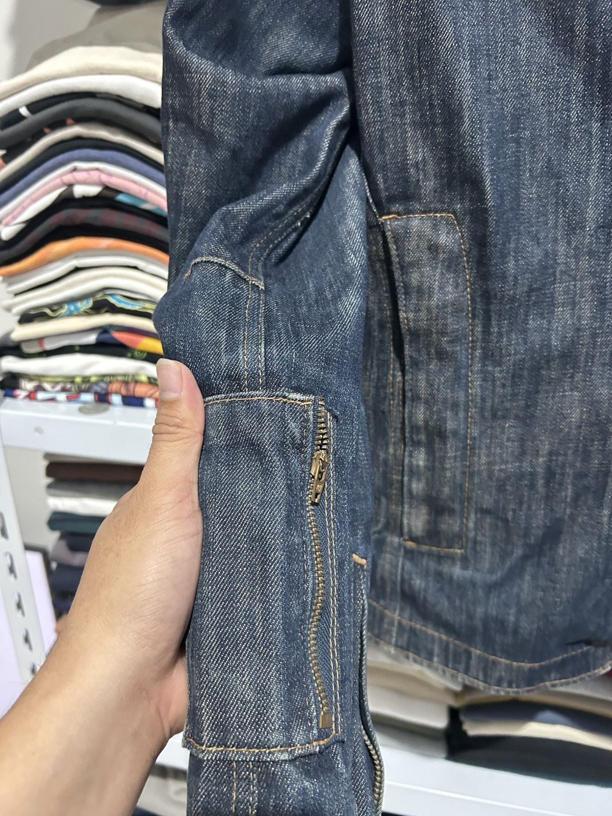 Japanese Brand Power age Motor Cycle denim Gore-tex Size US XL / EU 56 / 4 - 7 Thumbnail