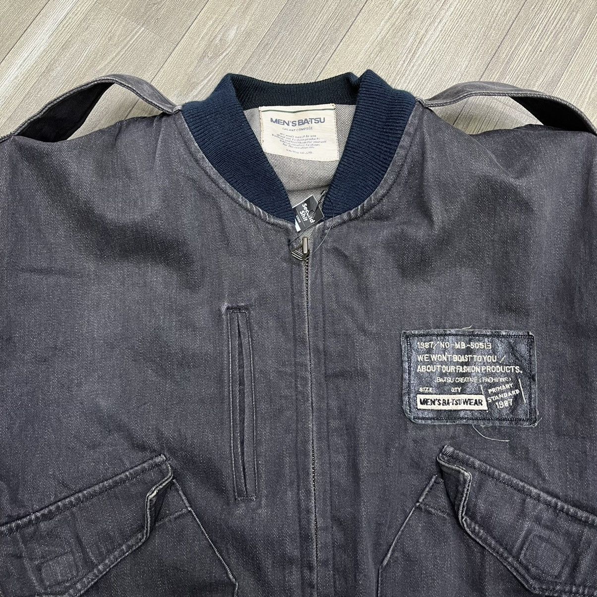 Japanese Brand × Vintage 1987s Mens Batsu CWU 45/P Denim Military Style Bomber Jacket Size US M / EU 48-50 / 2 - 9 Thumbnail