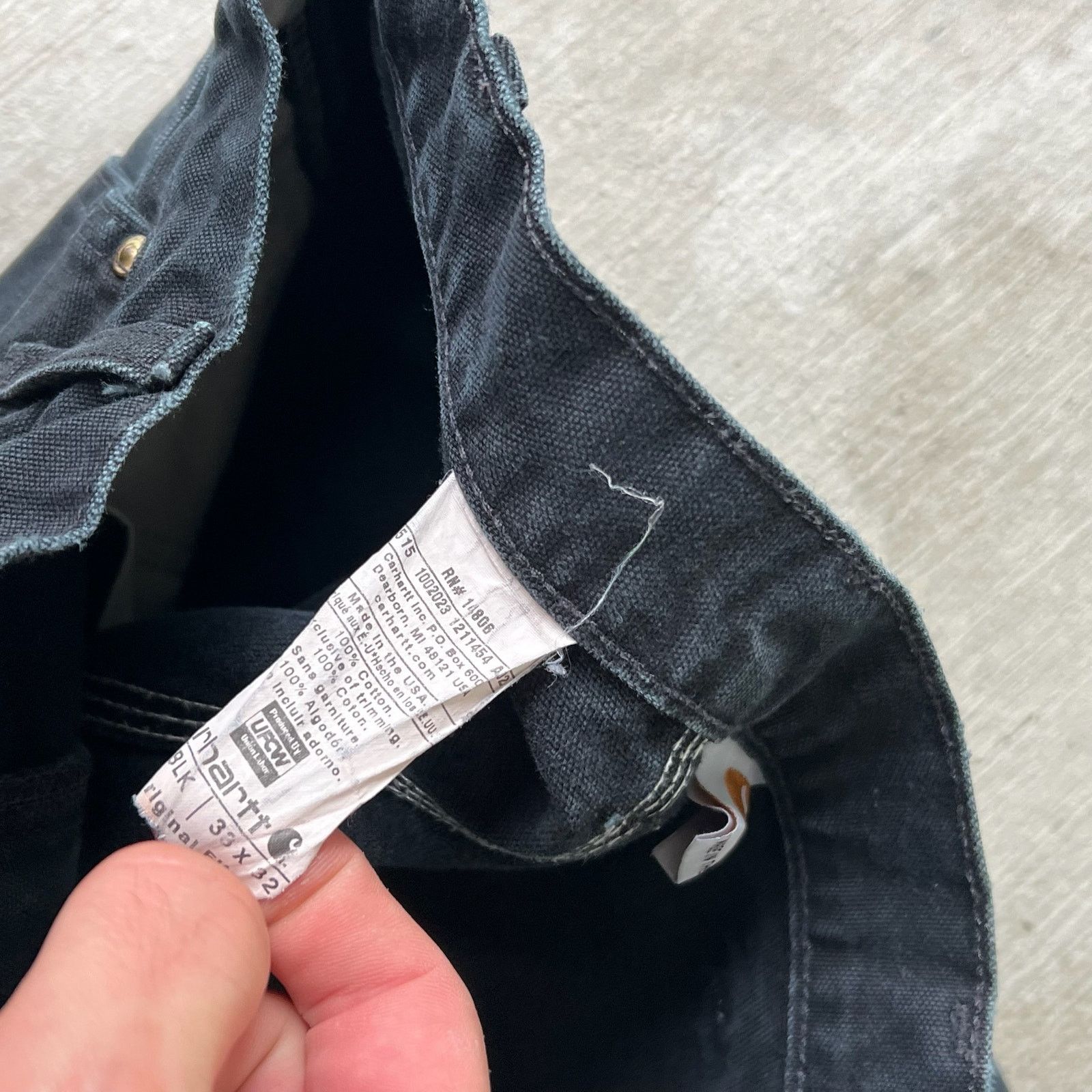 Carhartt × Vintage Carhartt black double knee work wear carpenter pants Size US 30 / EU 46 - 6 Thumbnail