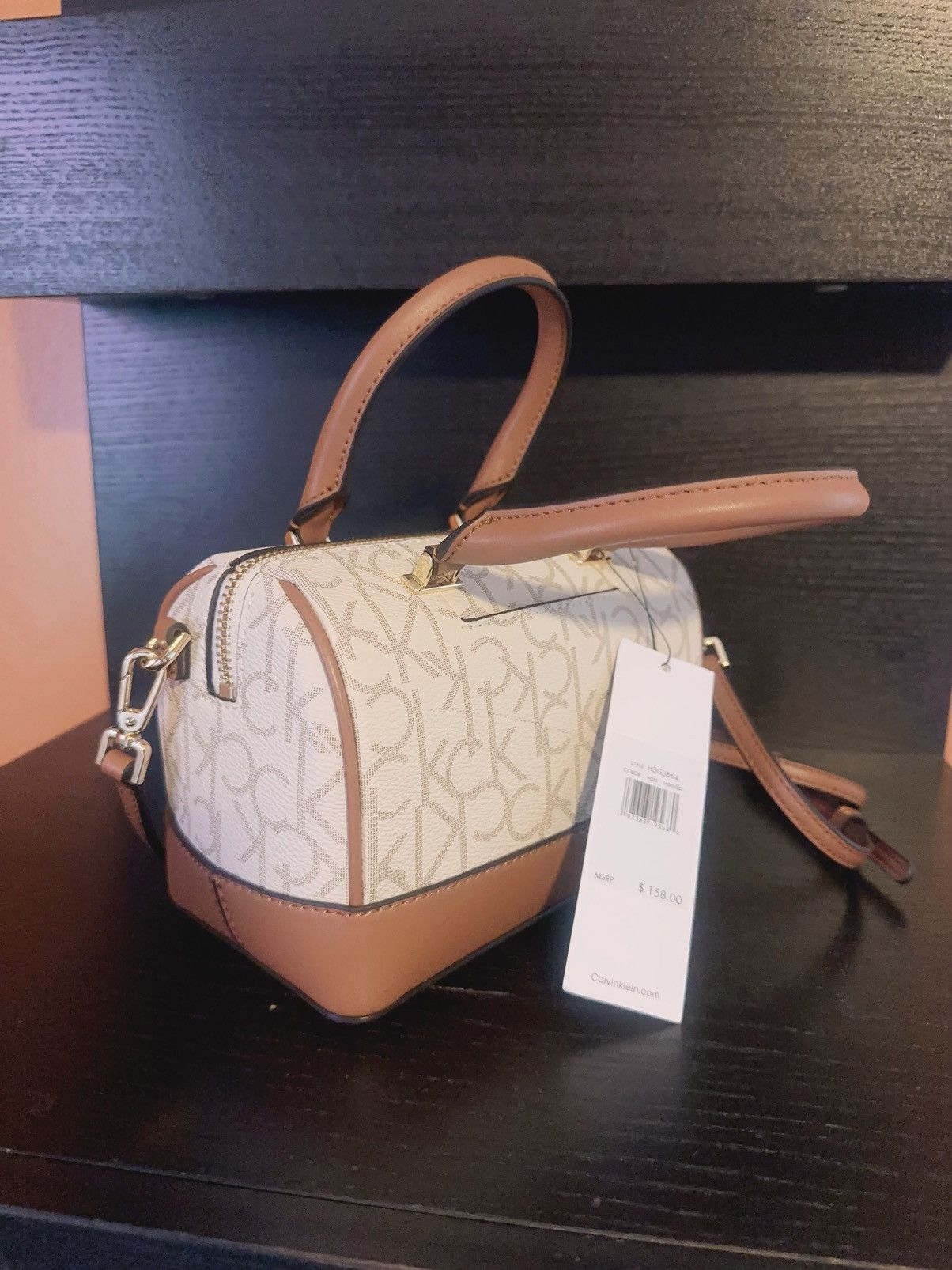 Calvin Klein Calvin Klein crossbody strip rolled top handles duffel Ca Size ONE SIZE - 5 Thumbnail