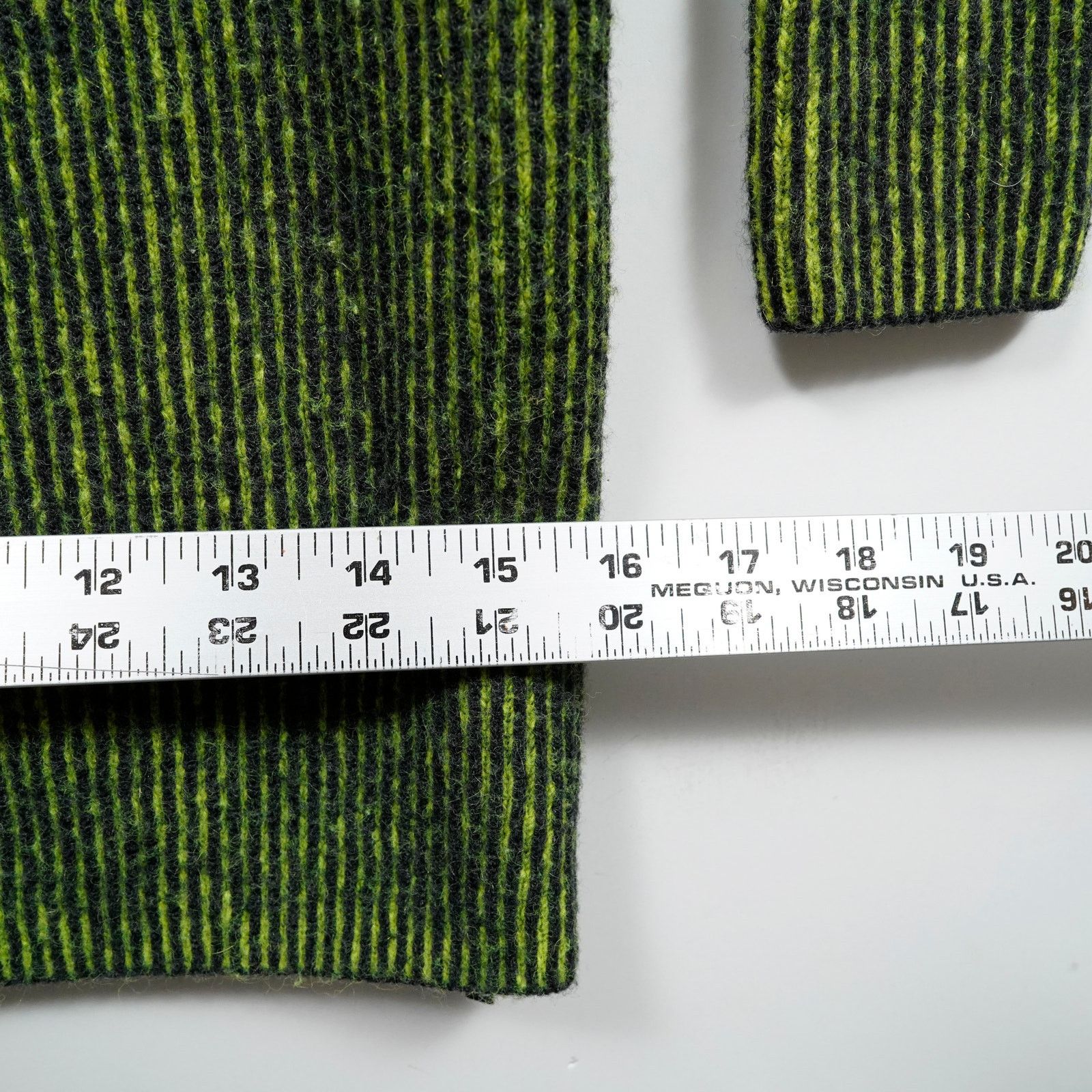 Y-3 Y-3 Yohji Yamamoto Knit Dress Green Black Striped XS Bodycon Size XS / US 0-2 / IT 36-38 - 11 Thumbnail