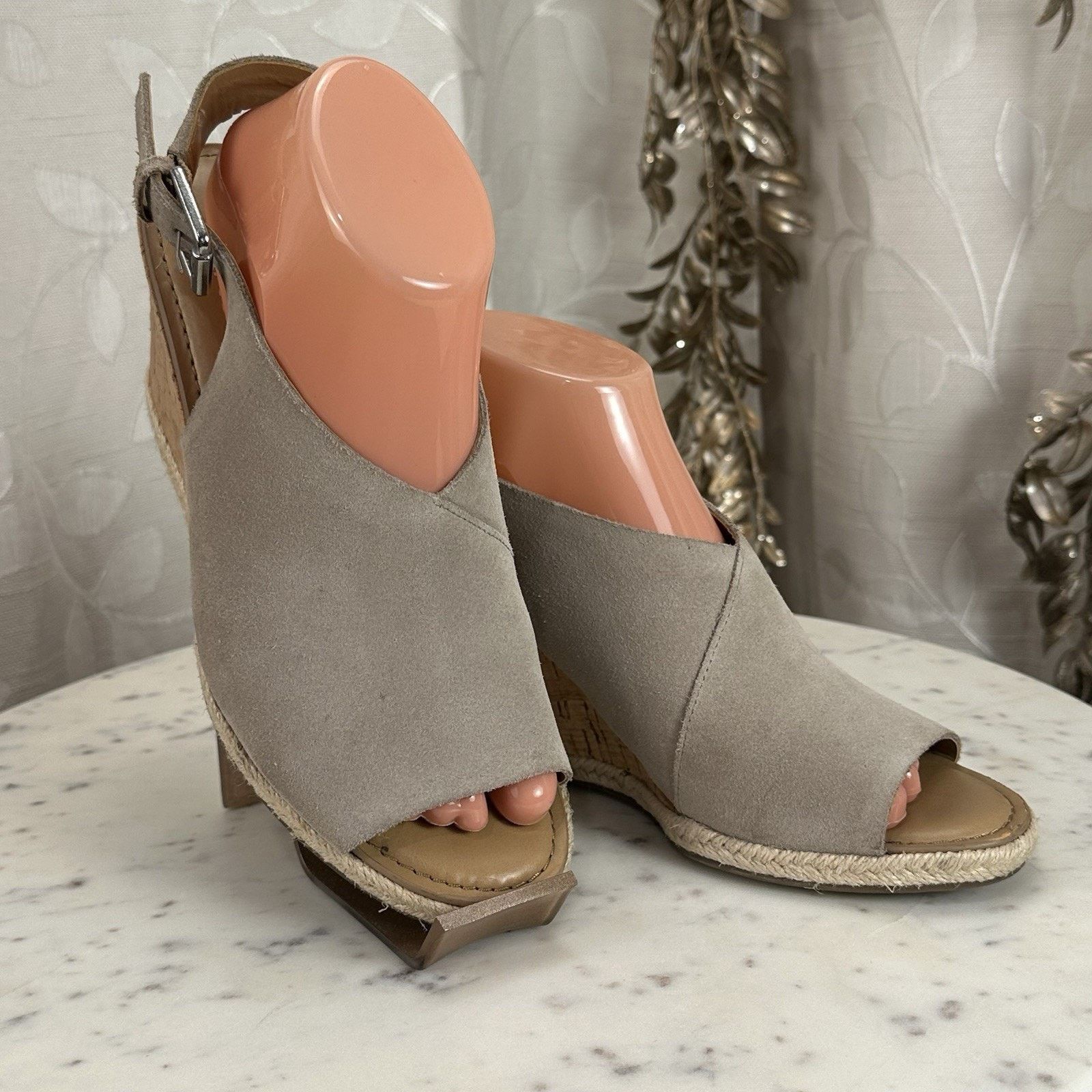 Franco Sarto Franco Sarto Julien Cork Wedge Taupe Espadrilles Size-8.5M Size US 8.5 / IT 38.5 - 6 Thumbnail