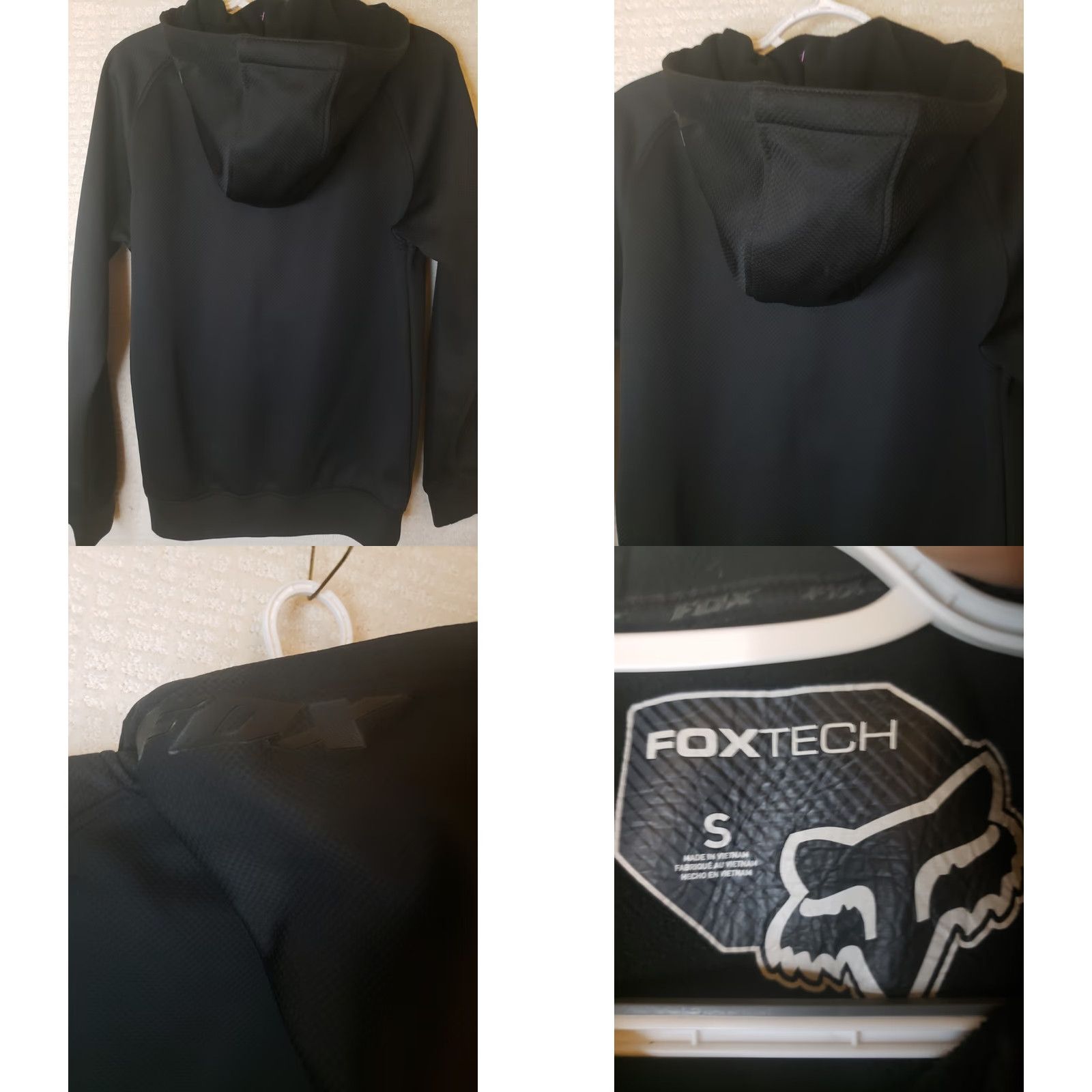Fox Racing Fox Racing Hoodie Mens S Black Full Zip Foxtech Pockets Hood Logo Zip Chest Poc Size US S / EU 44-46 / 1 - 9 Thumbnail