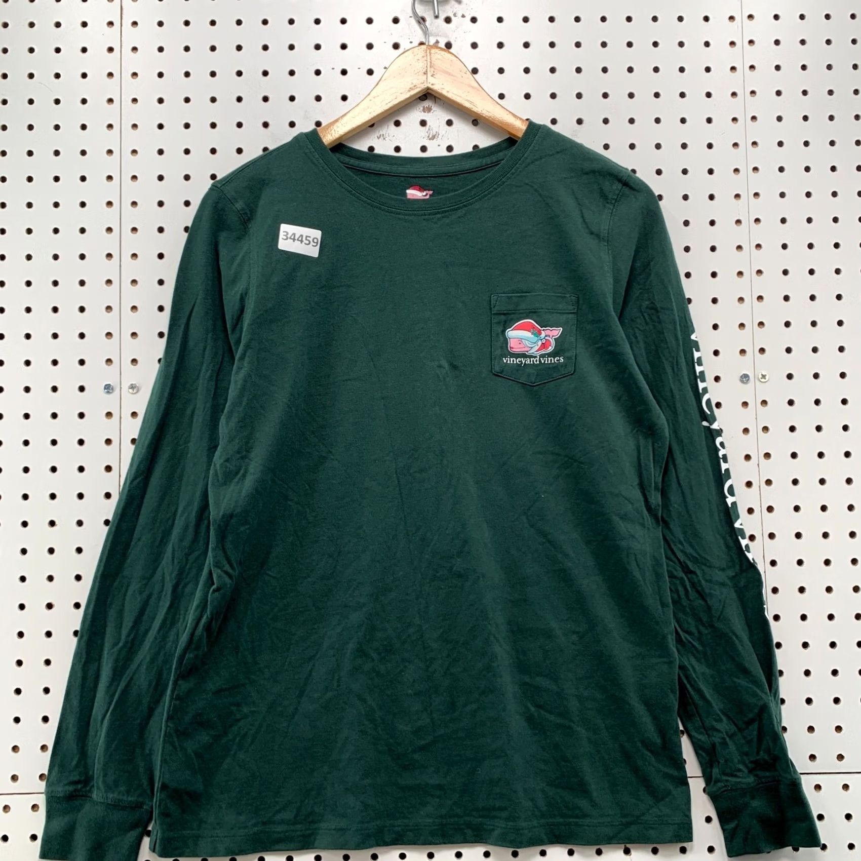 Vineyard Vines Vineyard Vines Christmas Pocket Shirt Mens Medium Green Whale 19.5x25 Size US M / EU 48-50 / 2 - 2 Thumbnail