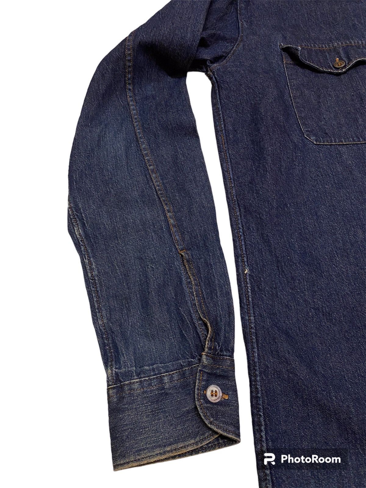 Helmut Lang Vtg SS1997 Helmut Lang Prototype Denim Shirt Size US M / EU 48-50 / 2 - 7 Thumbnail