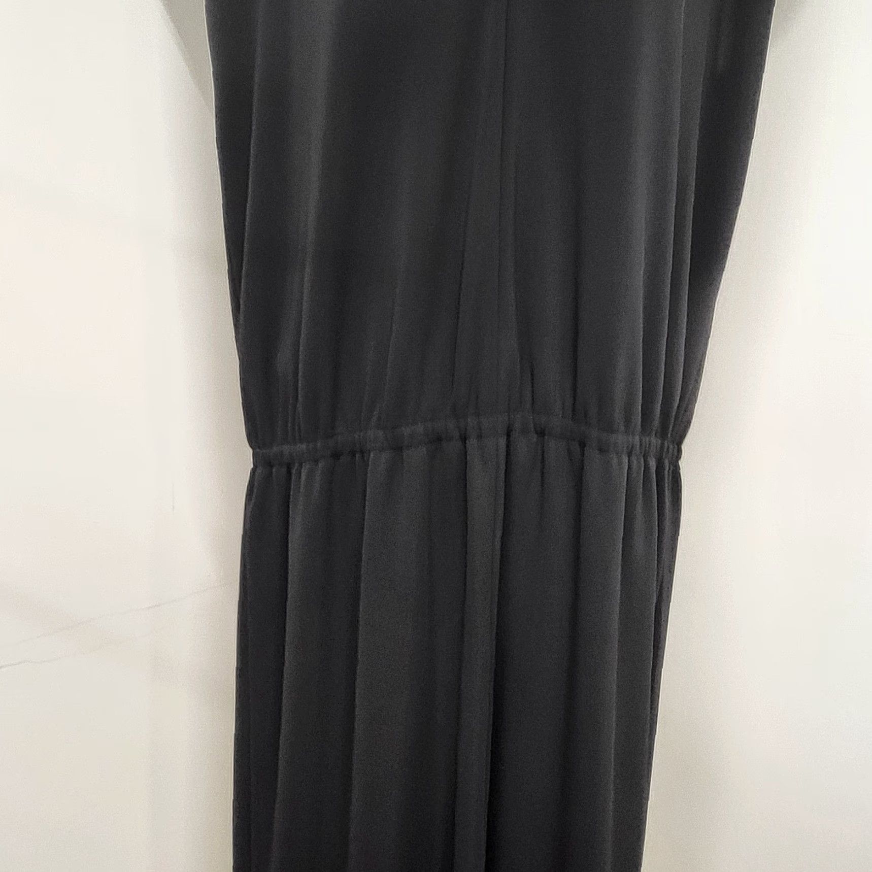 Talbots Talbots Petite Women’s Size Medium P Black Elastic Waist Short Sleeve Office Shirt Size 32" / US 10 / IT 46 - 5 Thumbnail