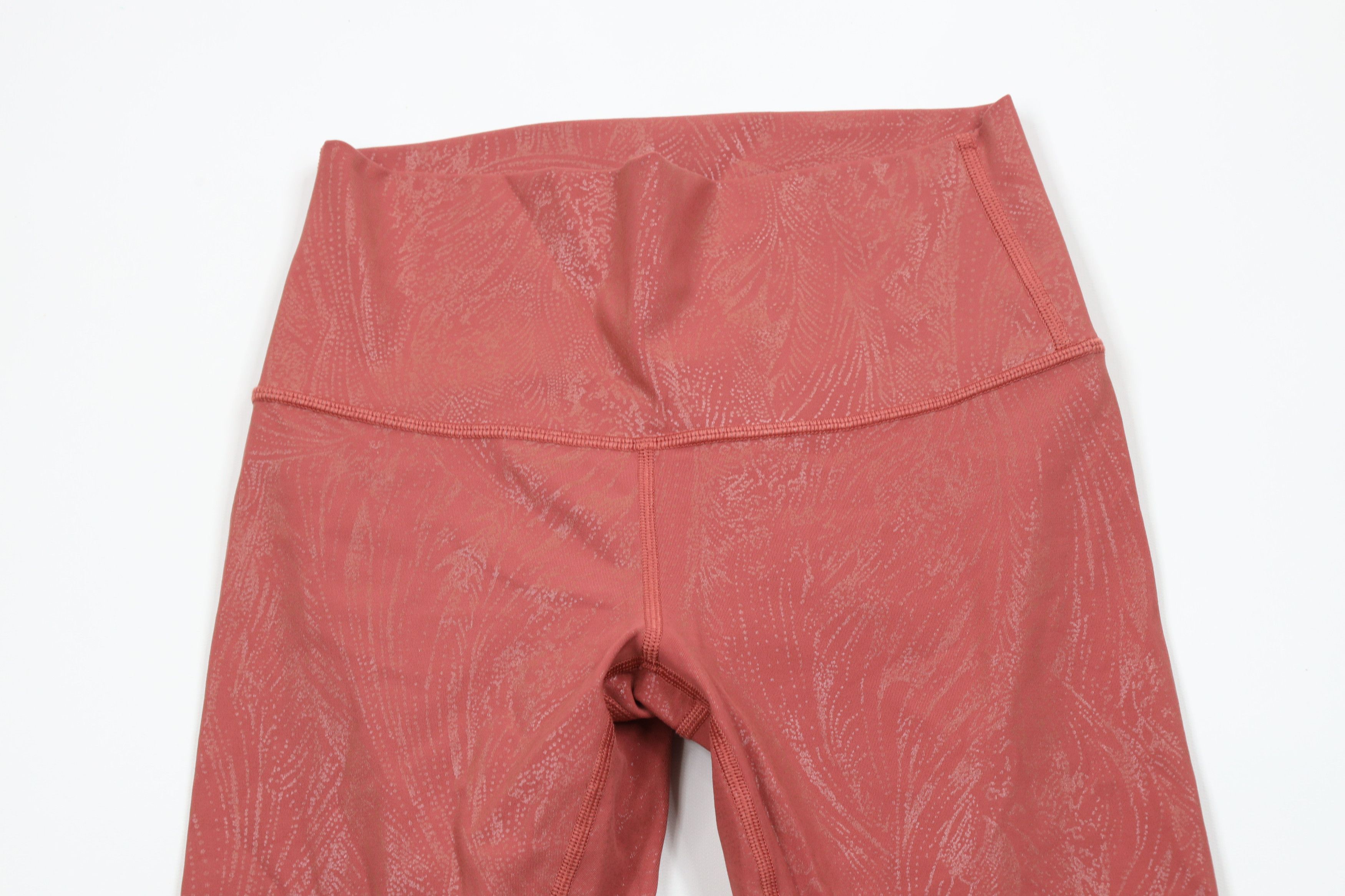 Lululemon × Vintage Lululemon Wunder Under High Rise Cropped Pants Leggings Pink Size 27" / US 4 / IT 40 - 2 Thumbnail