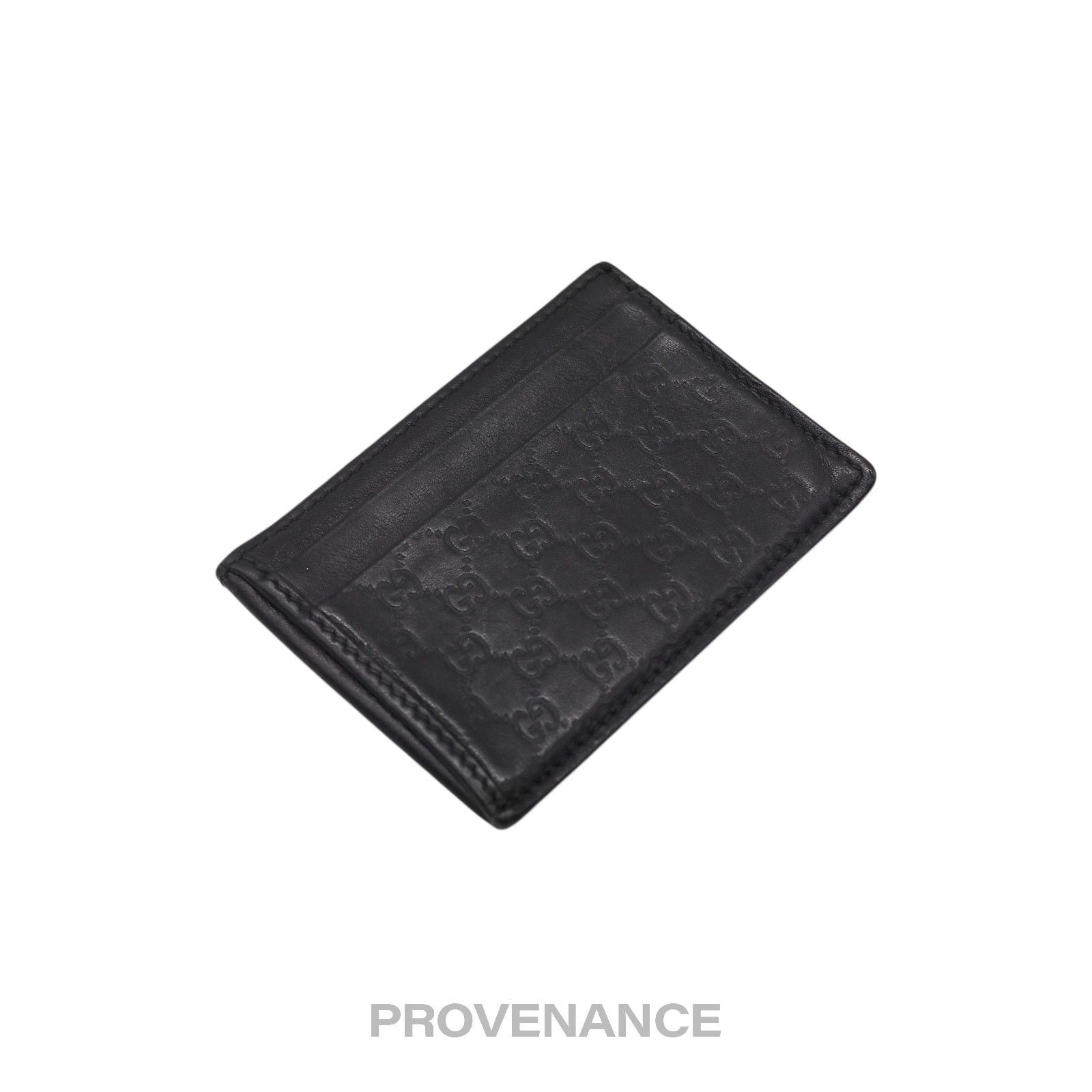 Gucci 🔴 Gucci Card Holder Wallet - Black MicroGuccissima Size ONE SIZE - 4 Thumbnail