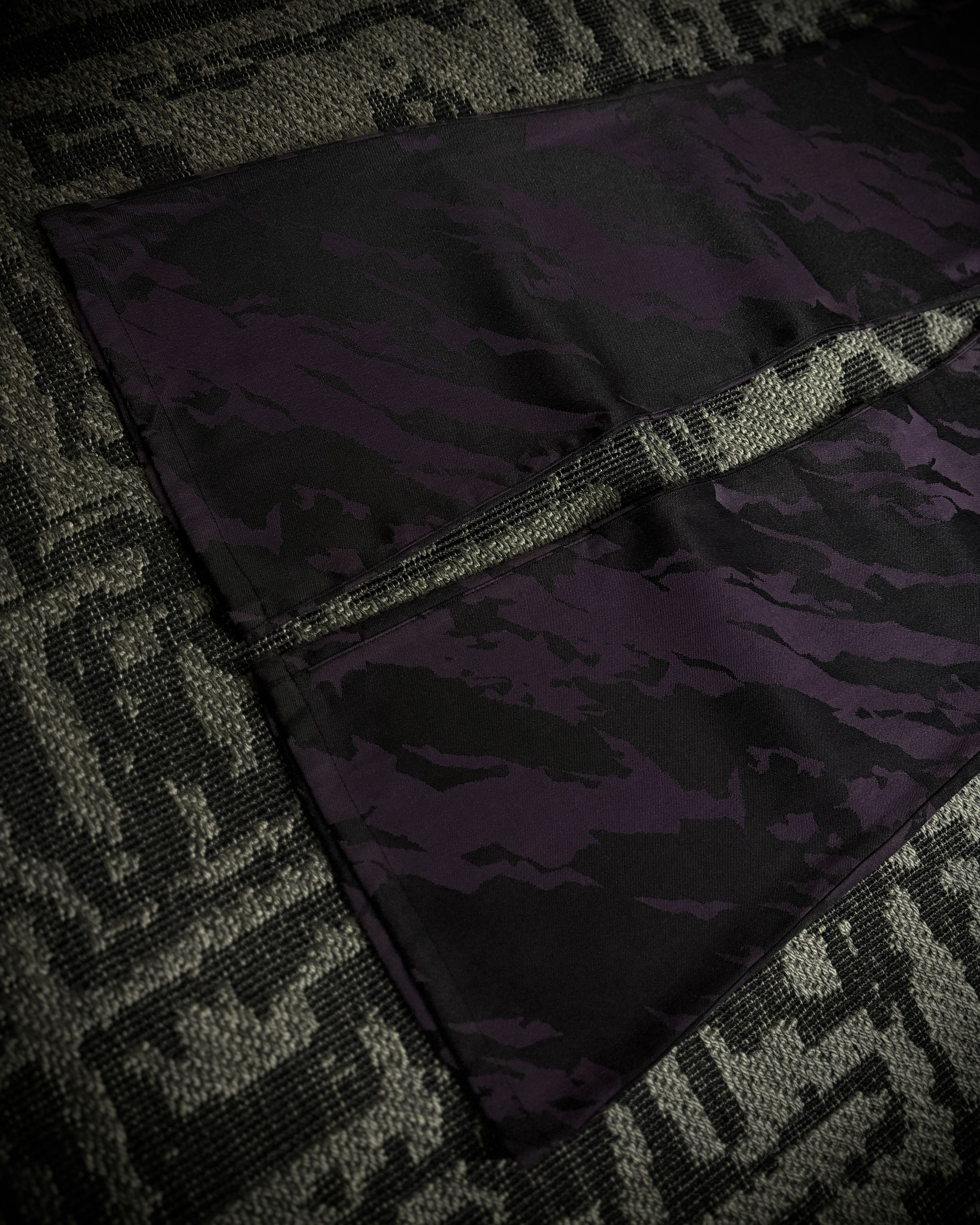 Tornado Mart Tornado Mart Purple Black Abstract Camo Flared Pants Size US 34 / EU 50 - 6 Thumbnail