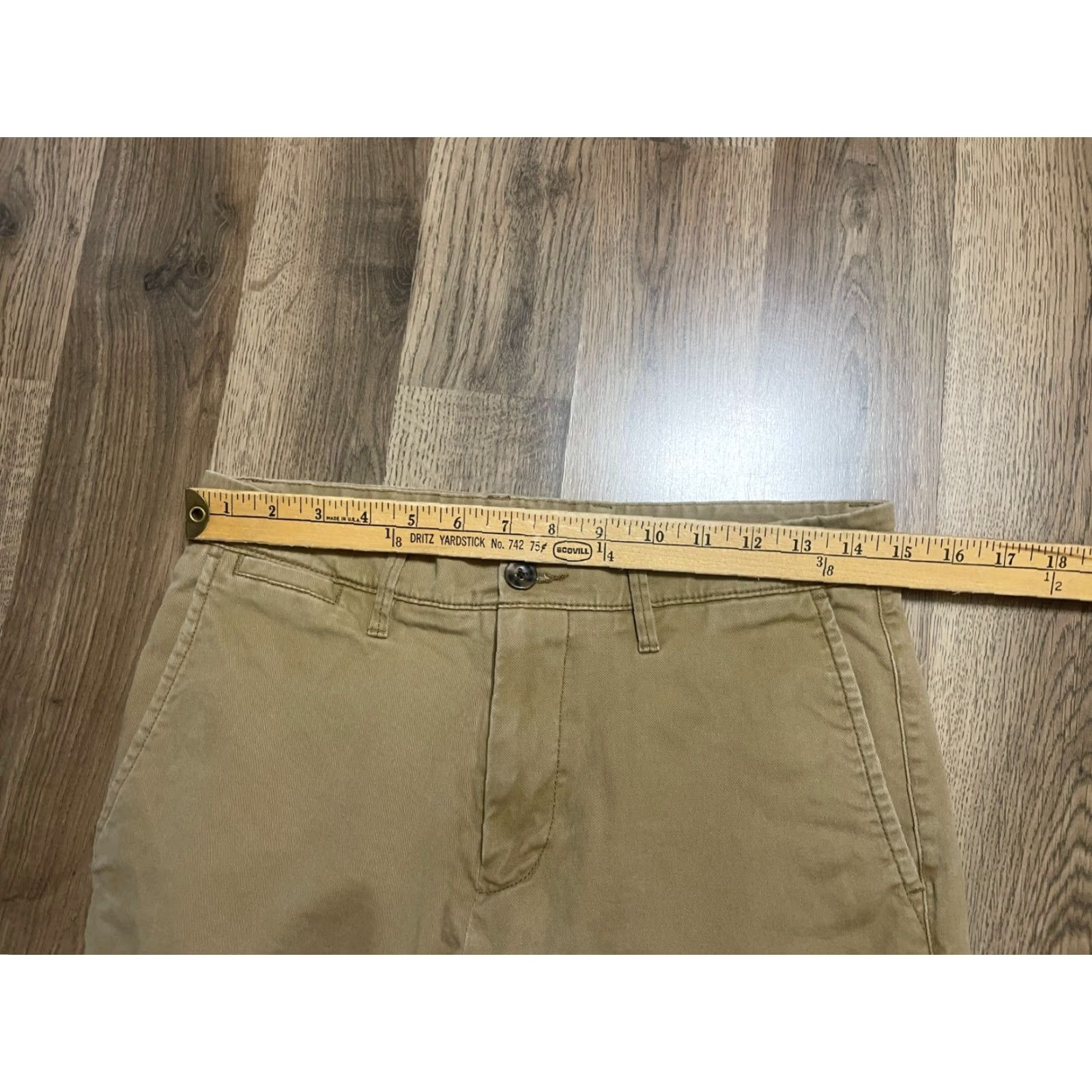 Vintage Goodfellow & Co. Pants, Men's Size 30x30, Khaki Beige Hennepin Chino Slim Flat Front Size US 30 / EU 46 - 4 Thumbnail