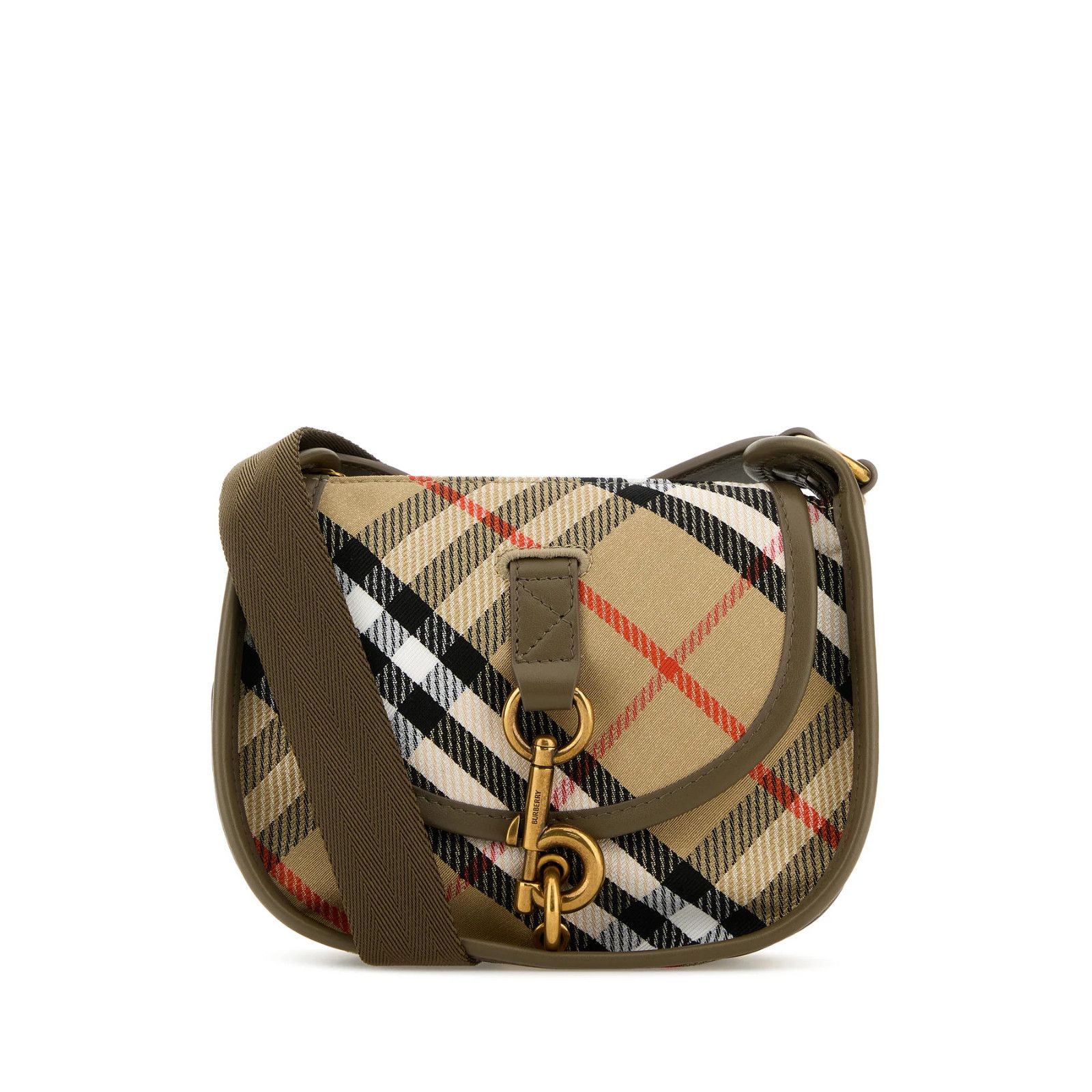 Burberry BURBERRY B Clip Beige Check Mini Messenger Bag New Size ONE SIZE - 1 Thumbnail