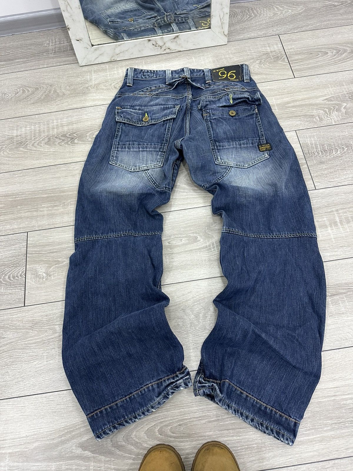 G-Star G-Star Raw 96 Vintage Y2K Jeans Distressed Baggy Size US 32 / EU 48 - 4 Thumbnail
