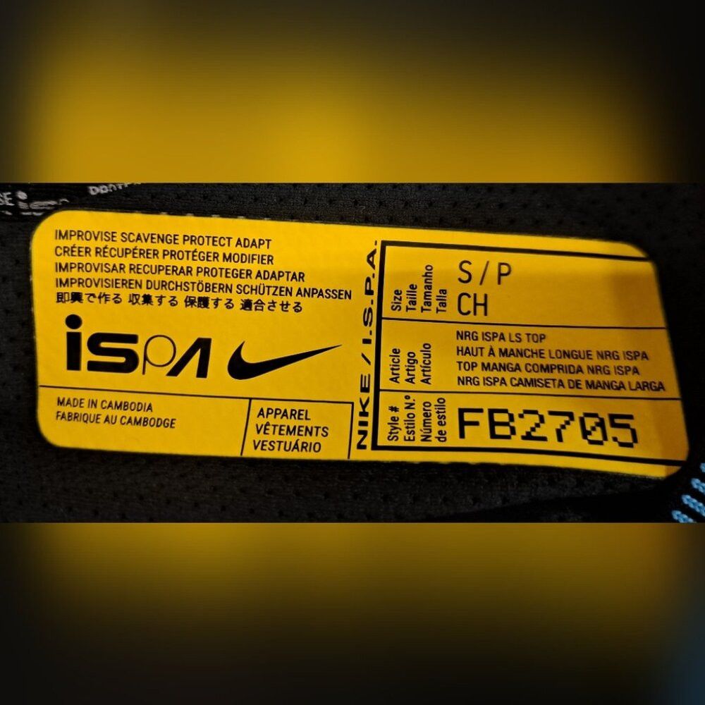 Nike NWT Nike ISPA Long-Sleeve Top Layered Tank Top Long Sleeve Size US S / EU 44-46 / 1 - 4 Thumbnail