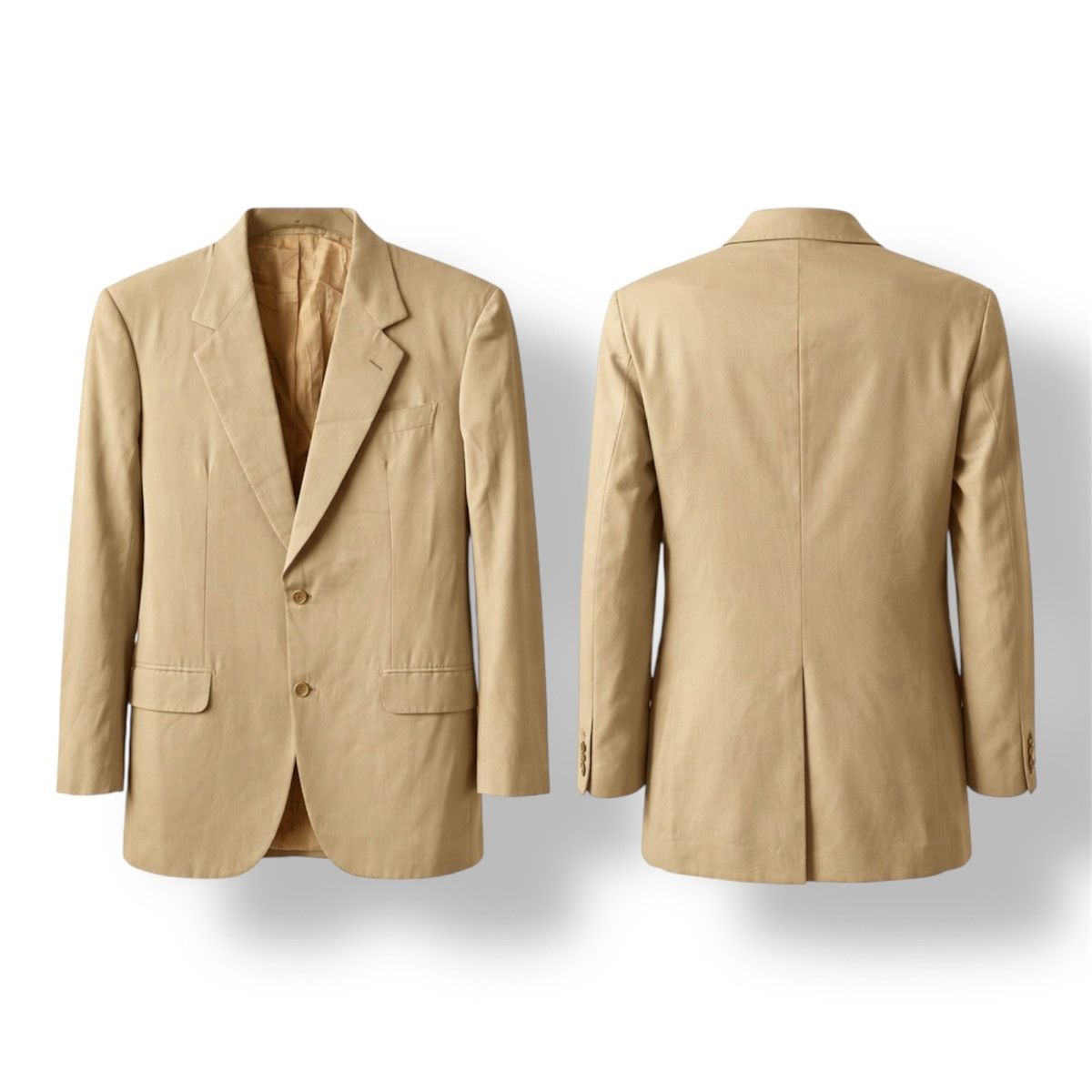 Brioni VINTAGE BRIONI MILANO BRUTAL MENS SOLID BUTTON BLAZER SZ 54 Size 54L - 2 Thumbnail