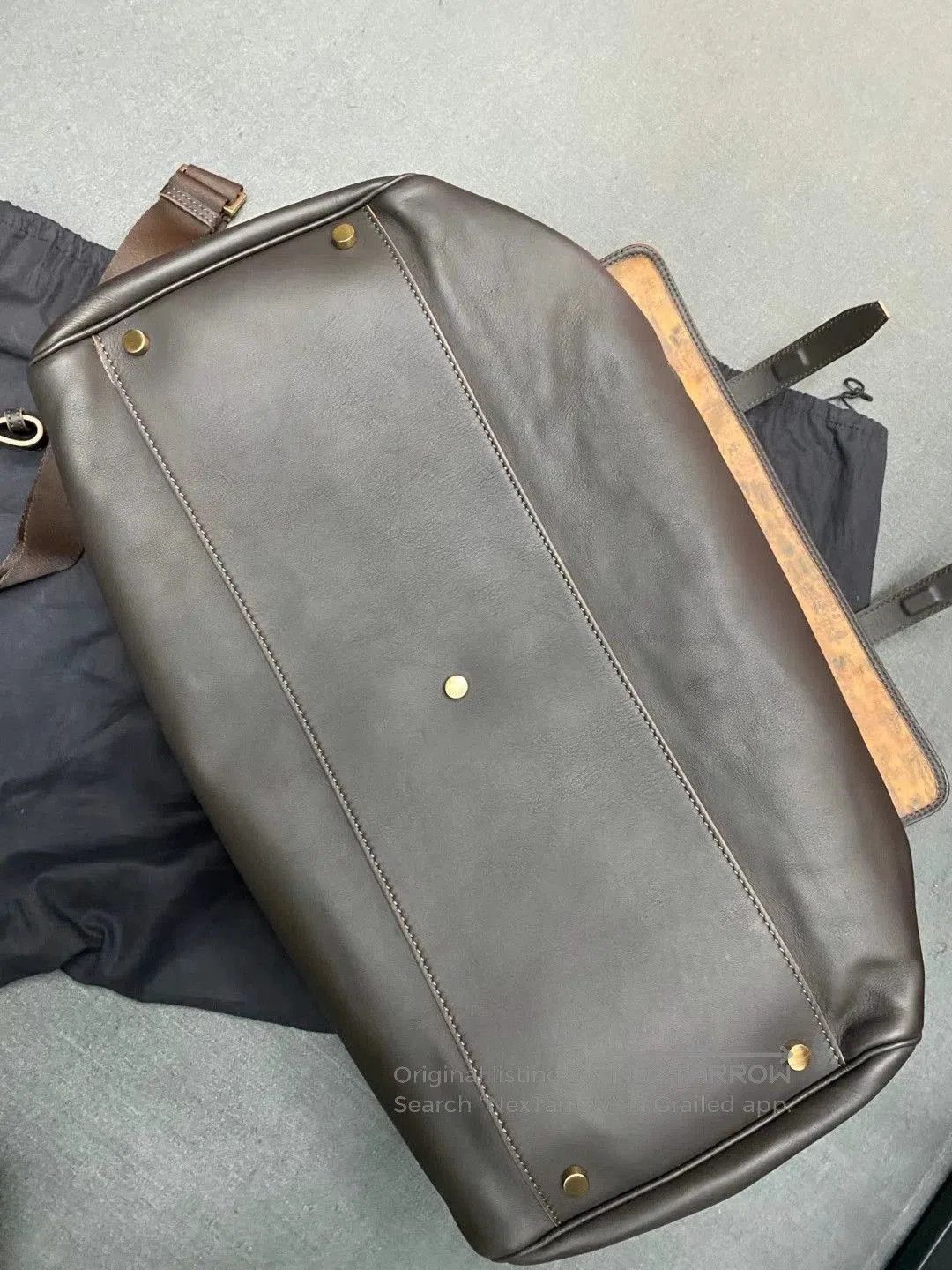 Ermenegildo Zegna Ermenegildo Zegna Leather Handbag Crossbody. Size ONE SIZE - 4 Thumbnail