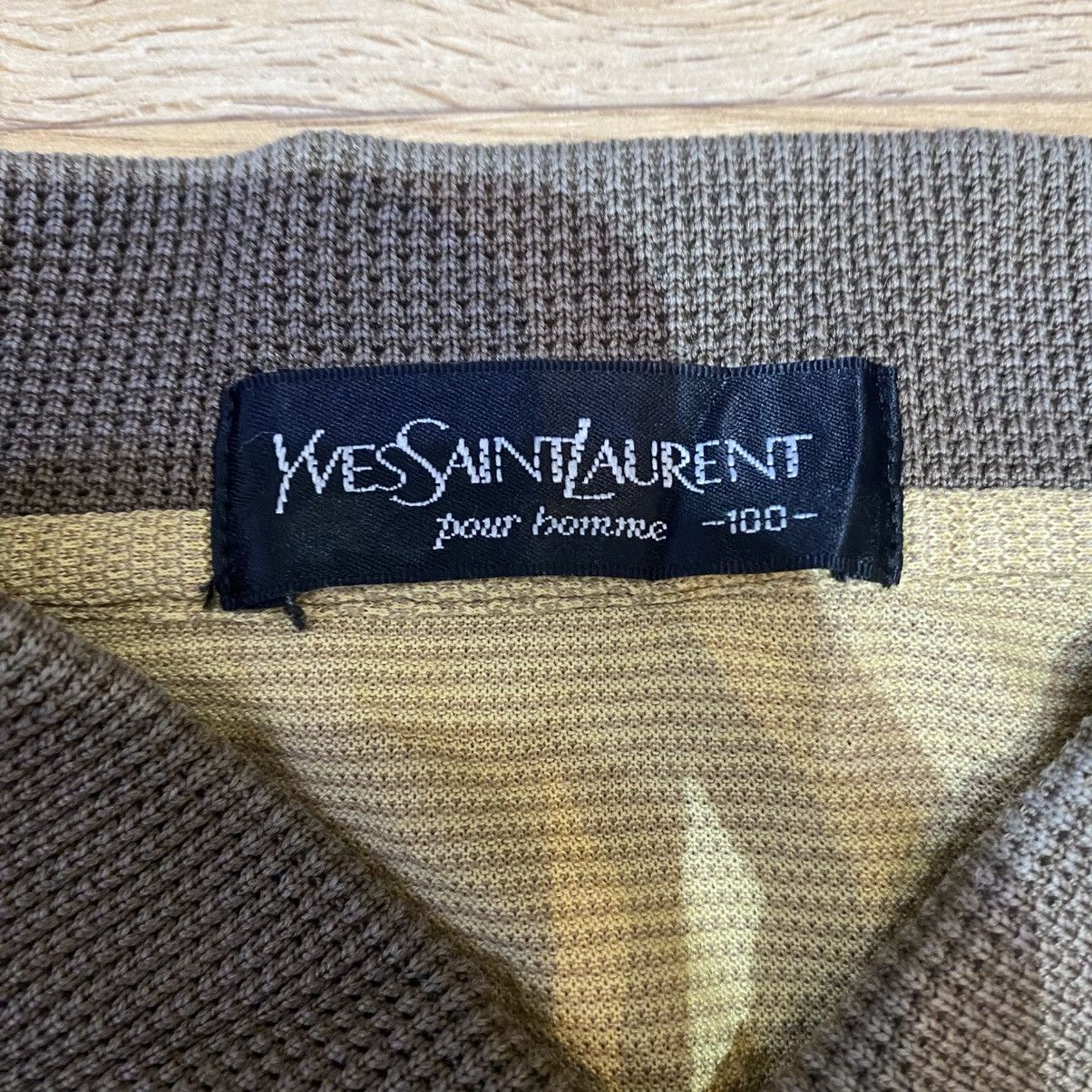 Yves Saint Laurent 90s Yves Saint Laurent Beigie Polo LS Shirt Size US XL / EU 56 / 4 - 10 Thumbnail