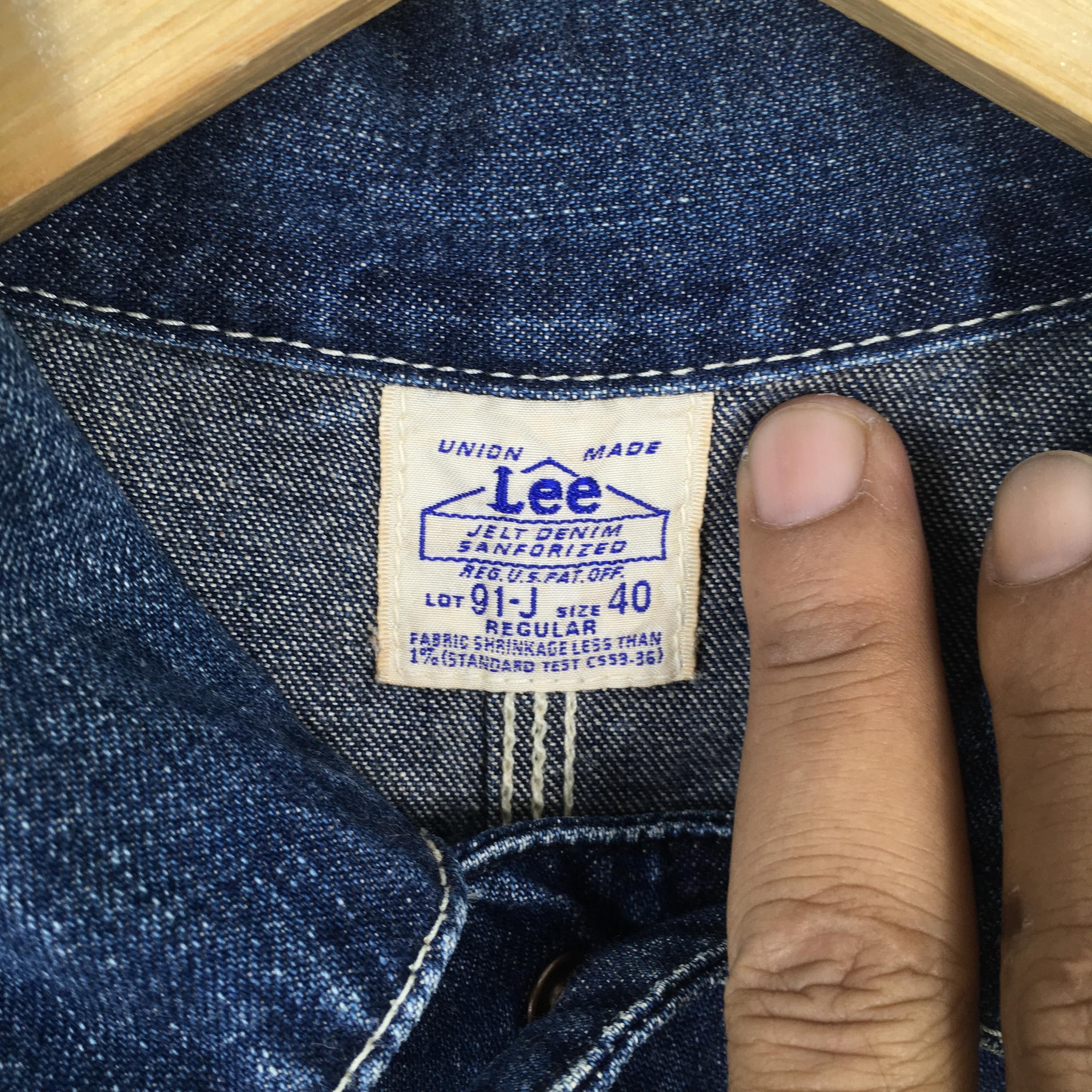 Lee Vintage 90's Lee Sanforized Denim Worker Jacket Medium Size US M / EU 48-50 / 2 - 5 Thumbnail
