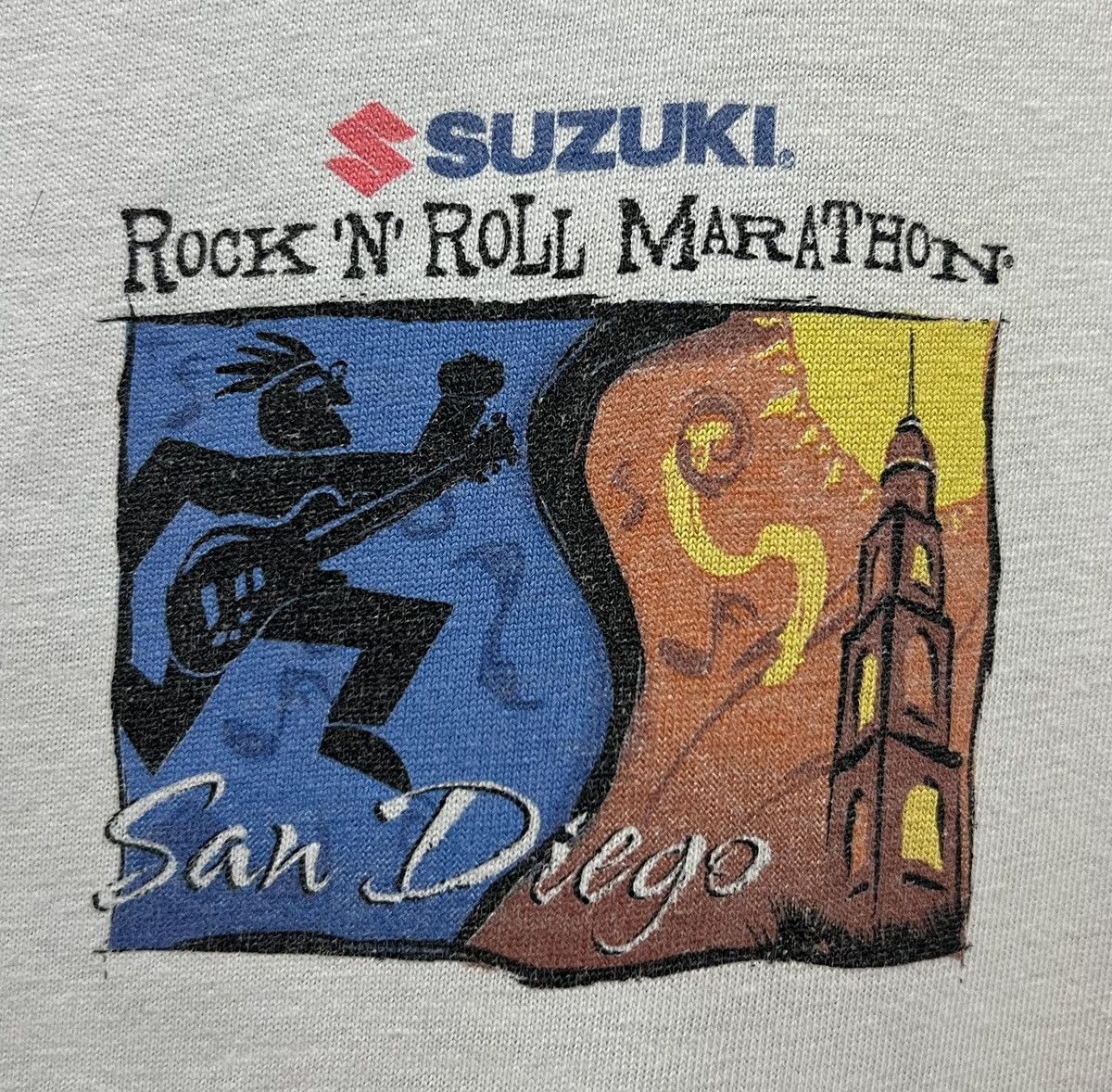 Foot Locker × Reebok × Vintage REEBOK ROCK N ROLL MARATHON SAN DIEGO JUNE 2,2002 SHIRT Size US L / EU 52-54 / 3 - 4 Thumbnail