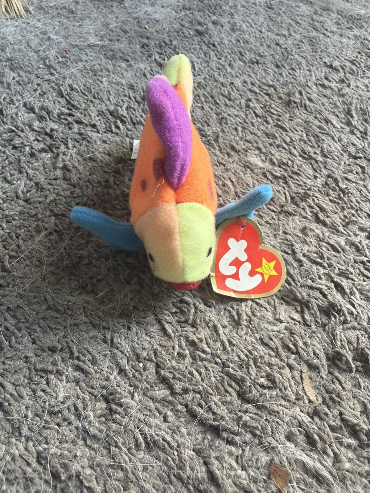 Vintage 1999 McDonald’s Ty Lips The Fish Teenie Beanie Baby Size ONE SIZE - 1 Thumbnail