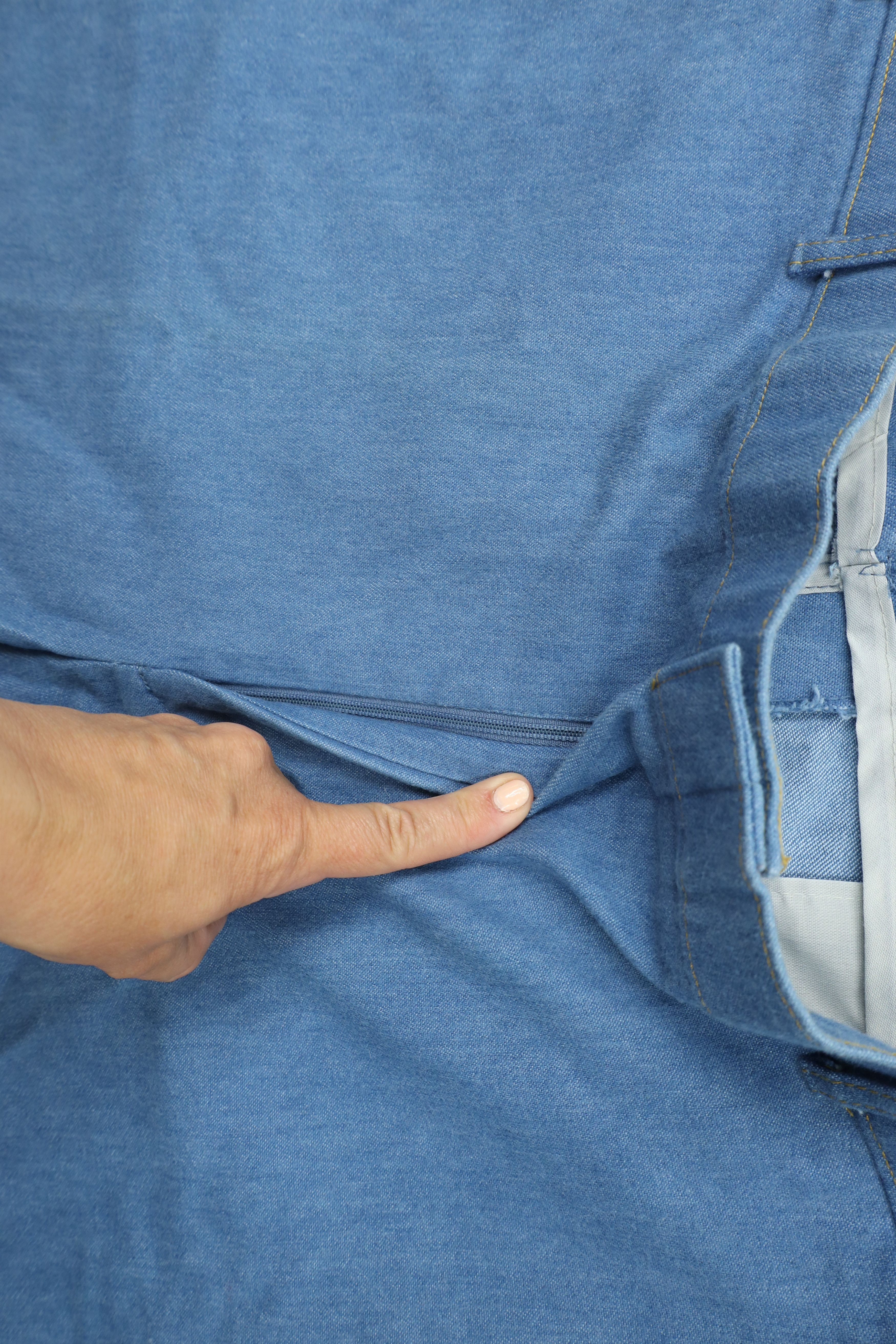 Vintage Vintage 70s Streetwear Wide Leg Bell Bottoms Jeans Blue USA Size US 38 / EU 54 - 6 Thumbnail
