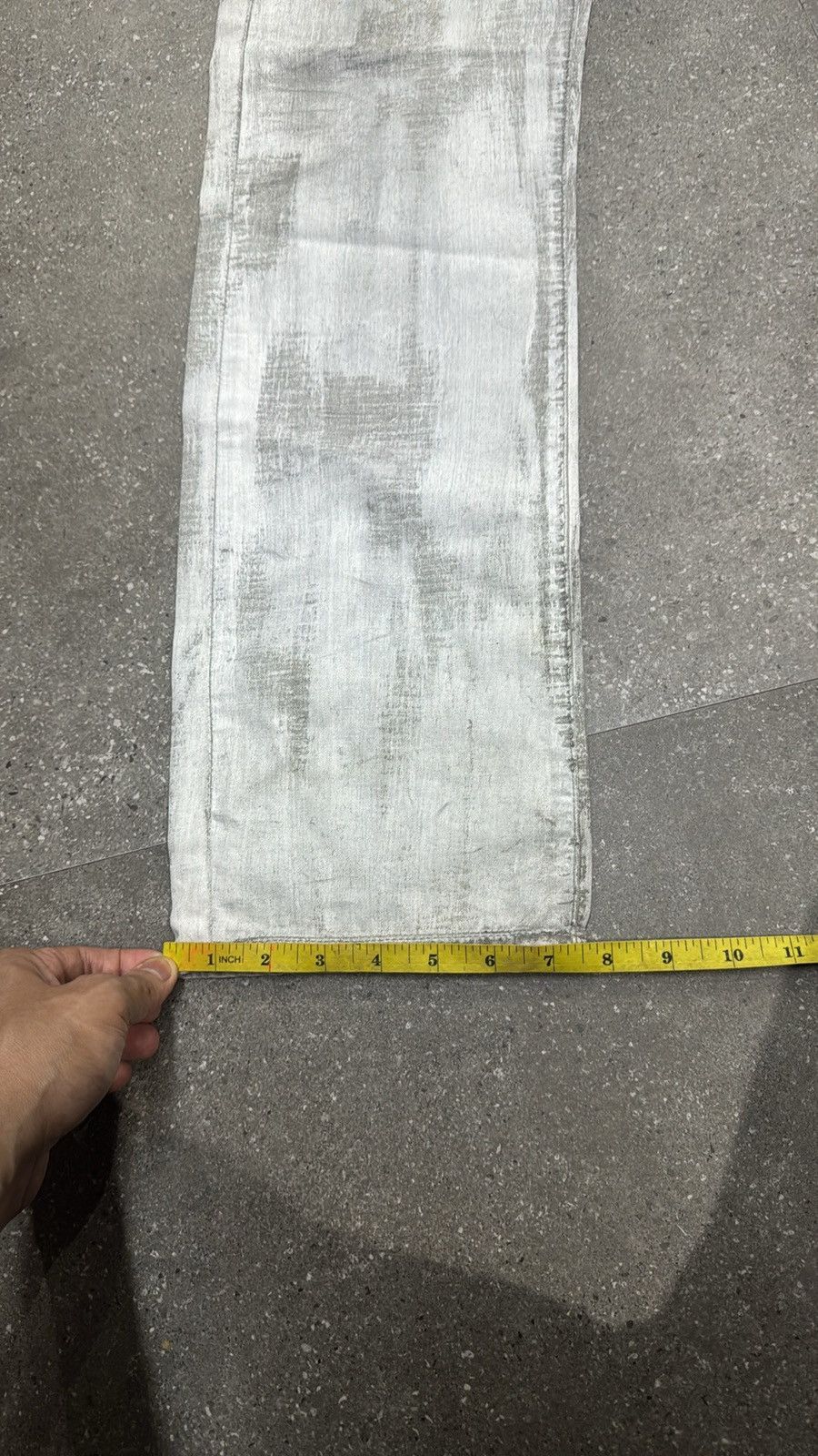 Dior Dior Homme Hedi Slimane White Waxed Denim Jeans Size US 33 - 15 Thumbnail