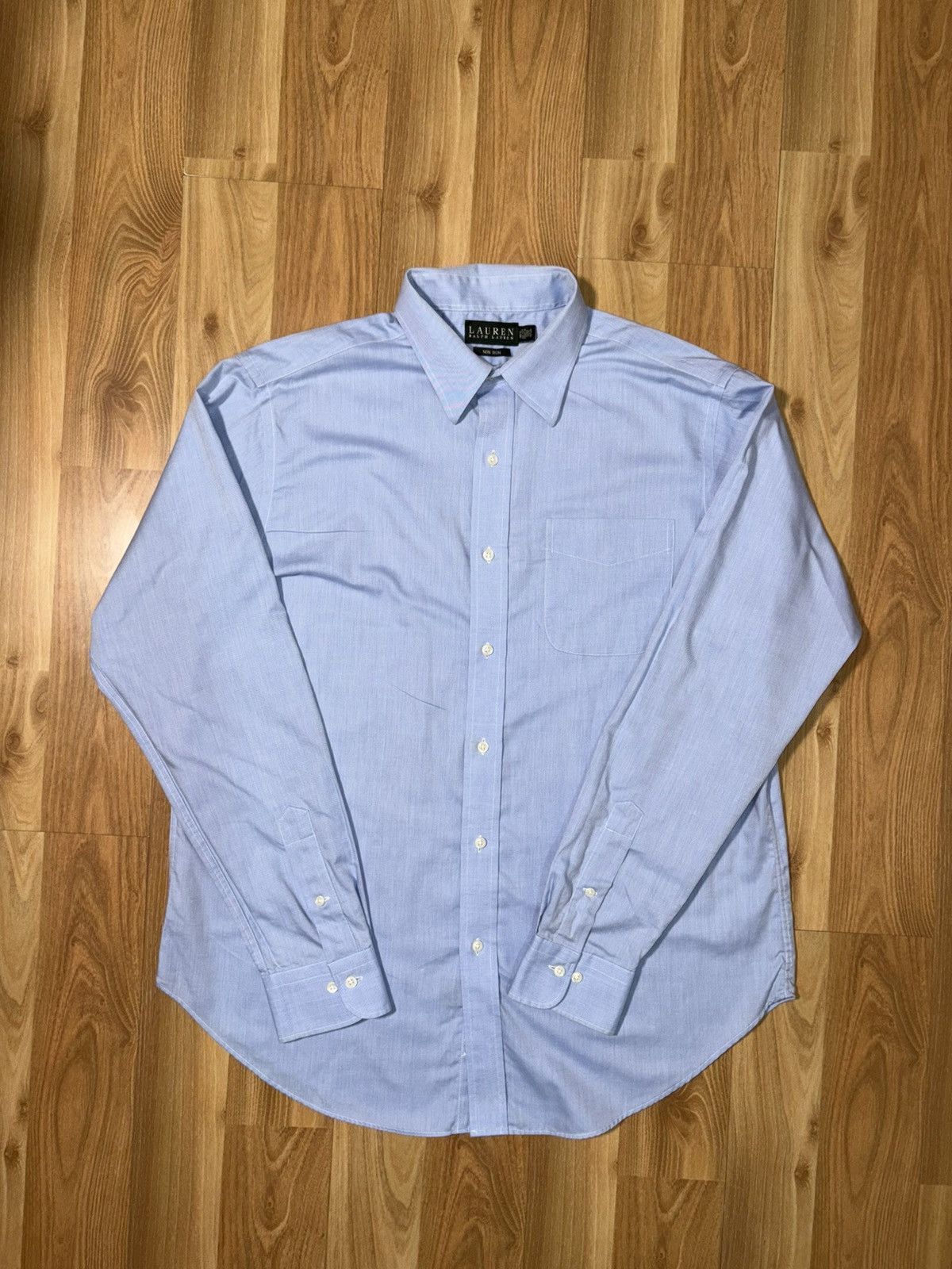 Lauren Ralph Lauren Lauren Ralph Lauren Non-Iron Dress Shirt 16.5 36/37 Cotton Size US L / EU 52-54 / 3 - 1 Thumbnail