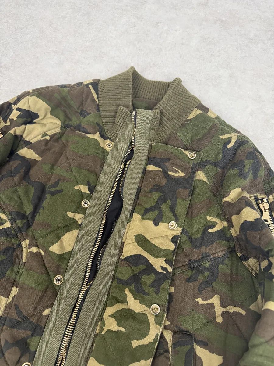 Balmain FW2017 Balmain Camo Military Green Bomber Jacket Size US M / EU 48-50 / 2 - 10 Thumbnail