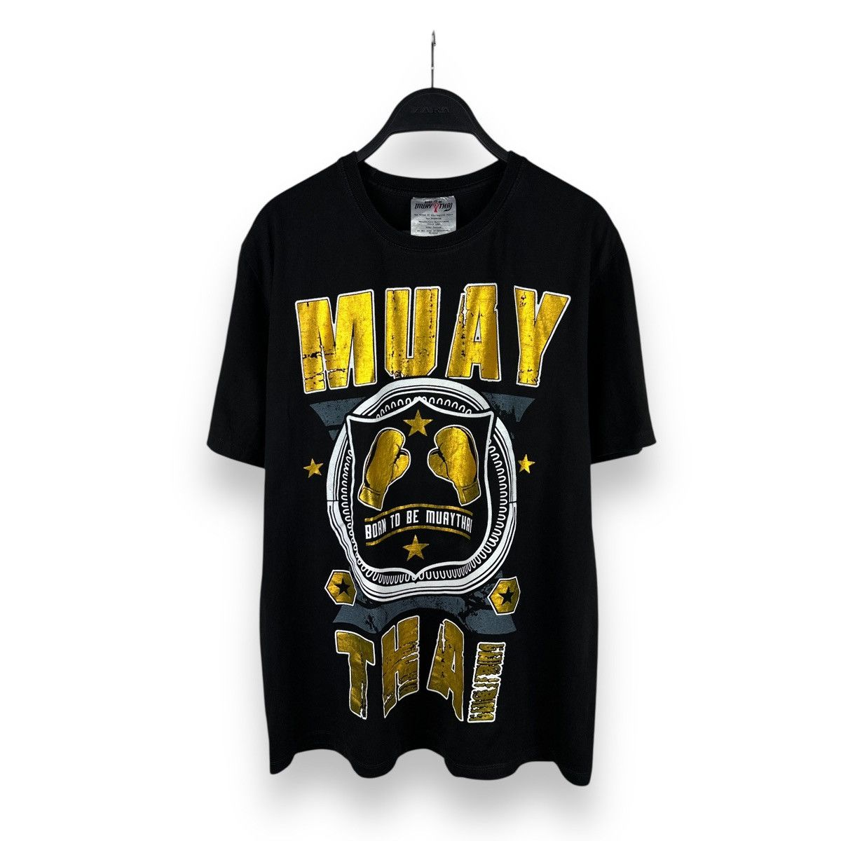 Japanese Brand × Vintage Muay Thai Boxing Printed T-Shirt Fight Thailand Box WWE WWF Size US L / EU 52-54 / 3 - 1 Thumbnail