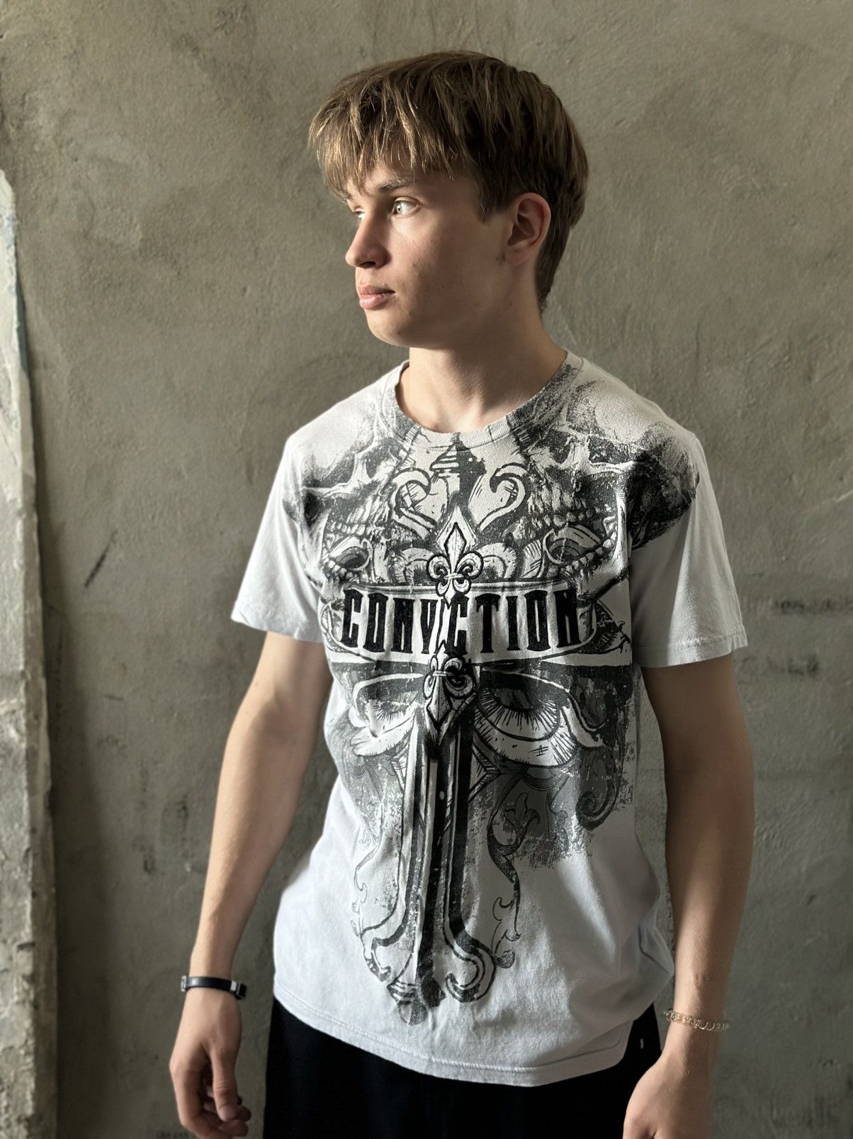 Band Tees Vintage Chemistry T-shirts Conviction Logo Y2K Affliction Size US M / EU 48-50 / 2 - 2 Thumbnail