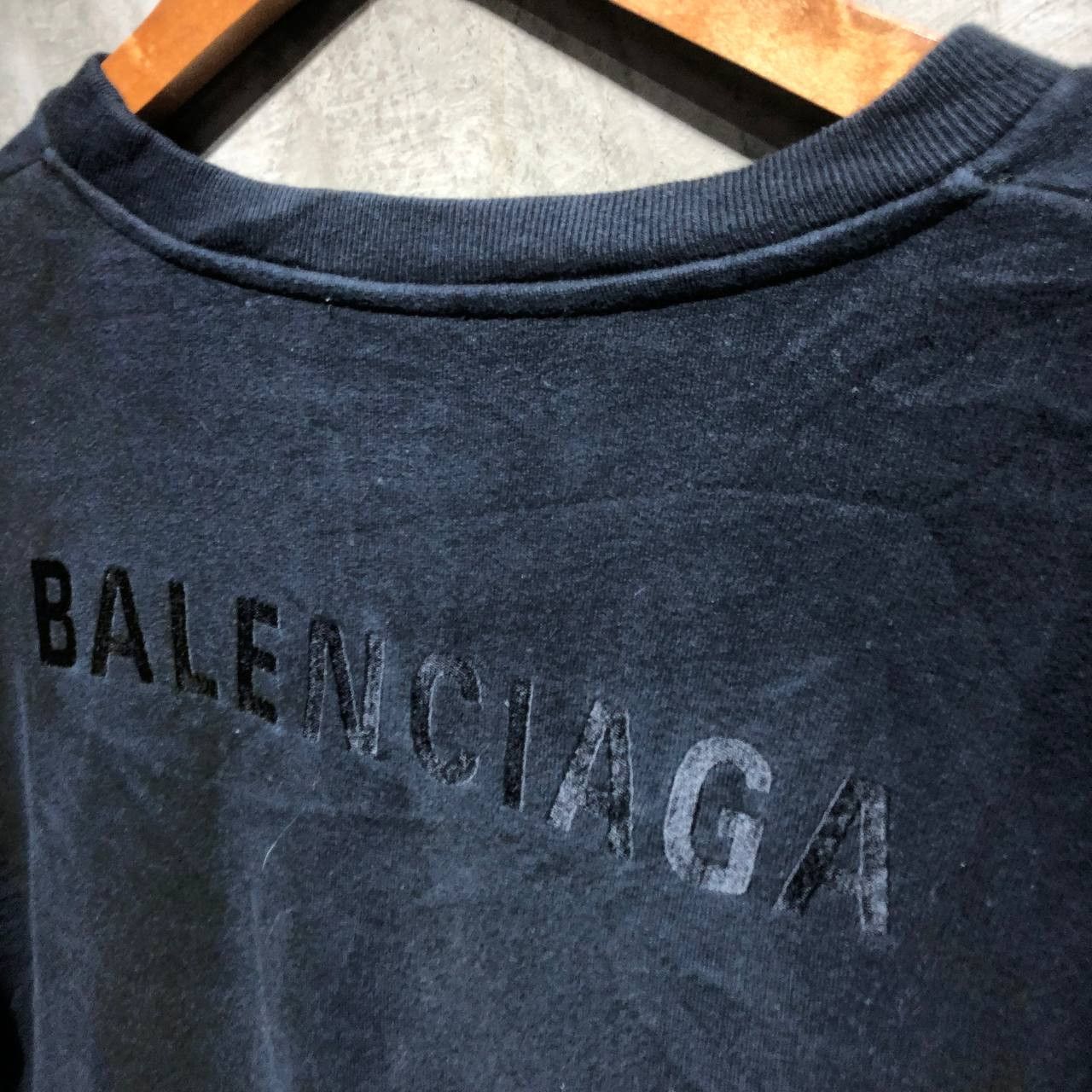 Balenciaga Balenciaga Spell out logo embroidered crewneck long sleeves Size S / US 4 / IT 40 - 5 Thumbnail