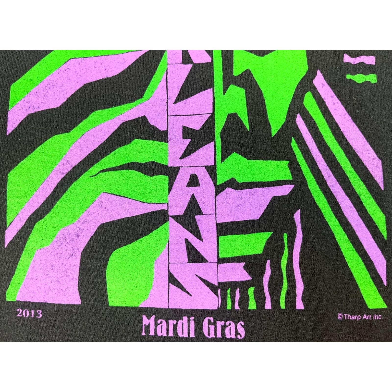 Gildan VINTAGE Men’s T-Shirt XL Black 2013 Mardi Gras New Orleans Gildan Ultra Cotton Short Sleeve Crew Neck Size US XL / EU 56 / 4 - 4 Thumbnail