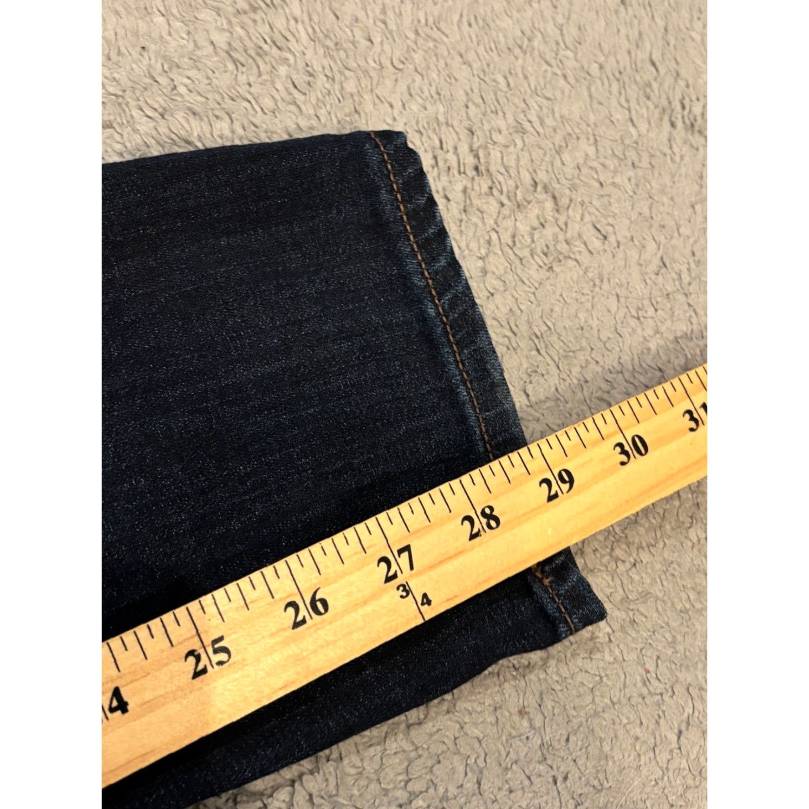Express VINTAGE? No. Express Jeans Womens 0S Low Rise Dark Wash Blue Denim Skinny Stretch Casual Size 25" / US 0 / IT 36 - 6 Thumbnail