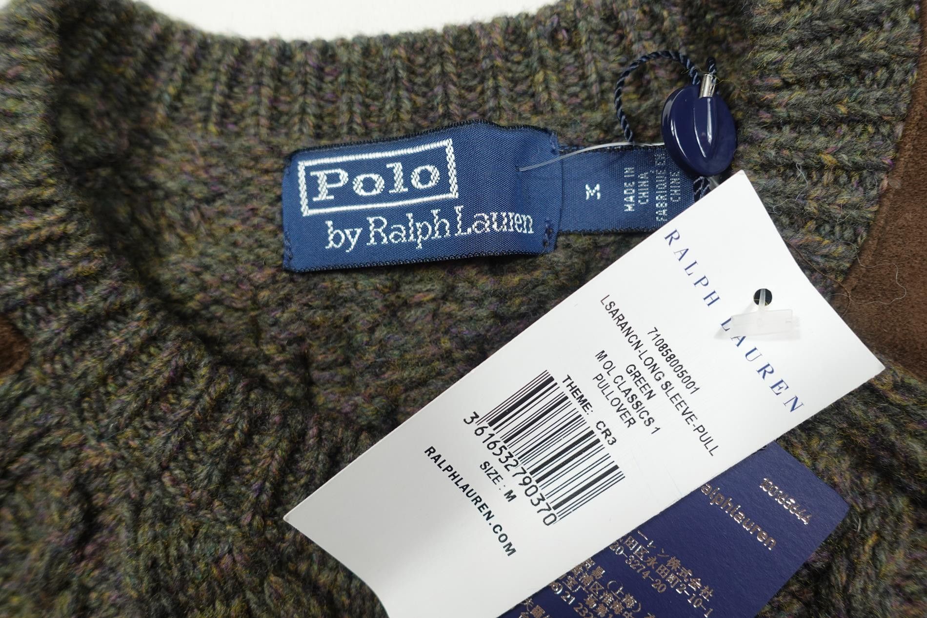 Polo Ralph Lauren Polo Ralph Lauren Sweater Cable Knit Wool Military NWT M Size US M / EU 48-50 / 2 - 2 Thumbnail