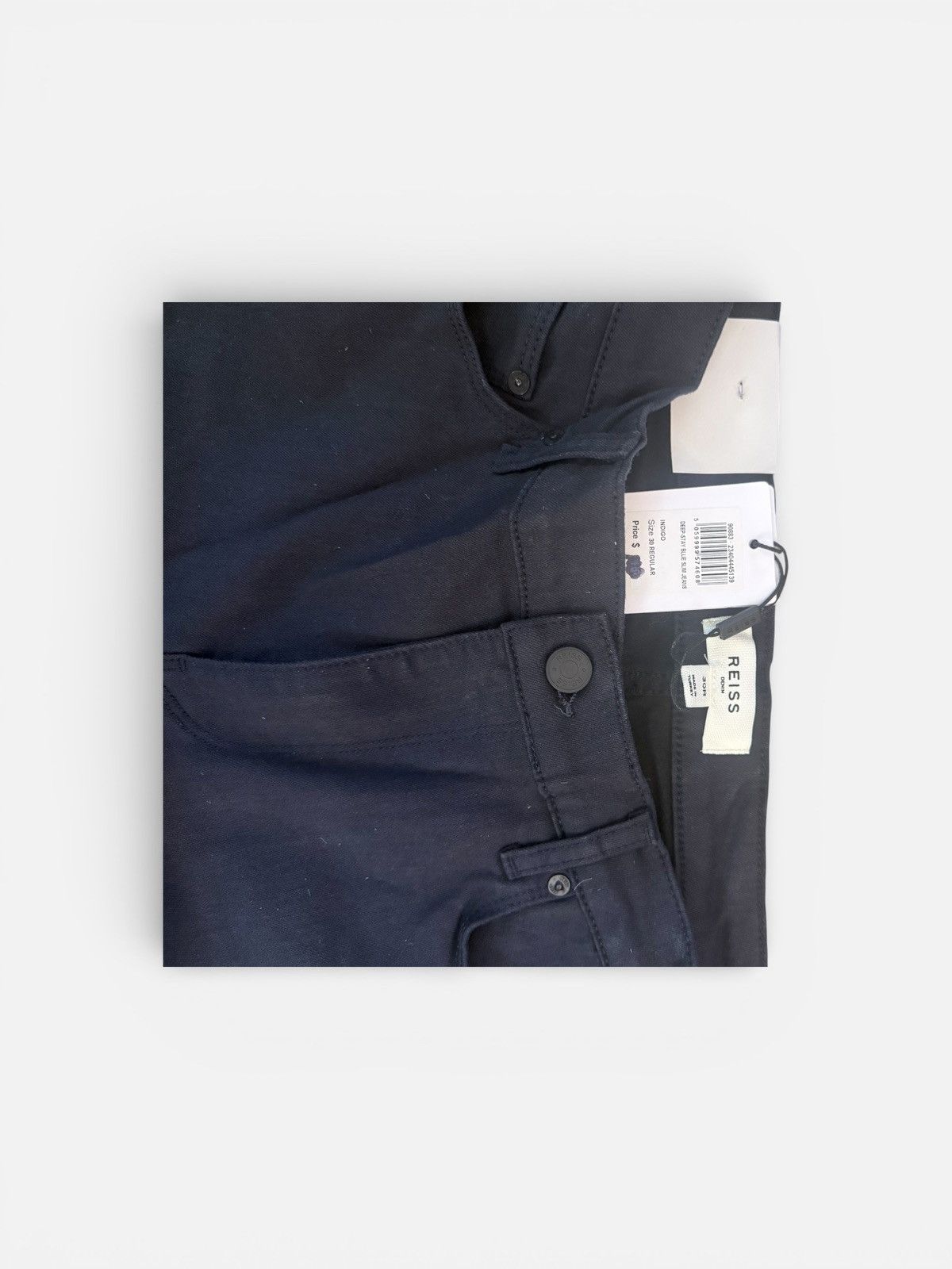 Reiss REISS Slim Fit Jeans W30 Dark Navy Mens des. Denim NEW/w/tag Size US 30 / EU 46 - 3 Thumbnail