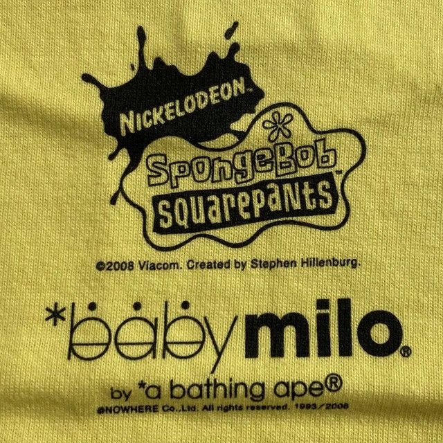 Bape BAPE × Spongebob Milo T-shirt a bathing ape Size US M / EU 48-50 / 2 - 4 Thumbnail