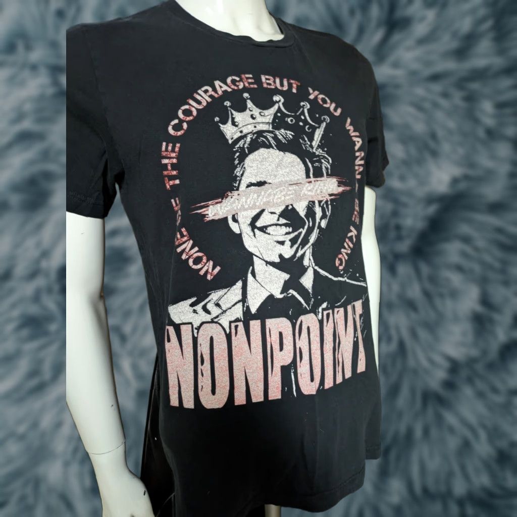 Vintage VTG NONPOINT Band T-Shirt Large Men Black 100% Cotton Crew Neck Short Sleeve Band Shirt Size US L / EU 52-54 / 3 - 1 Thumbnail