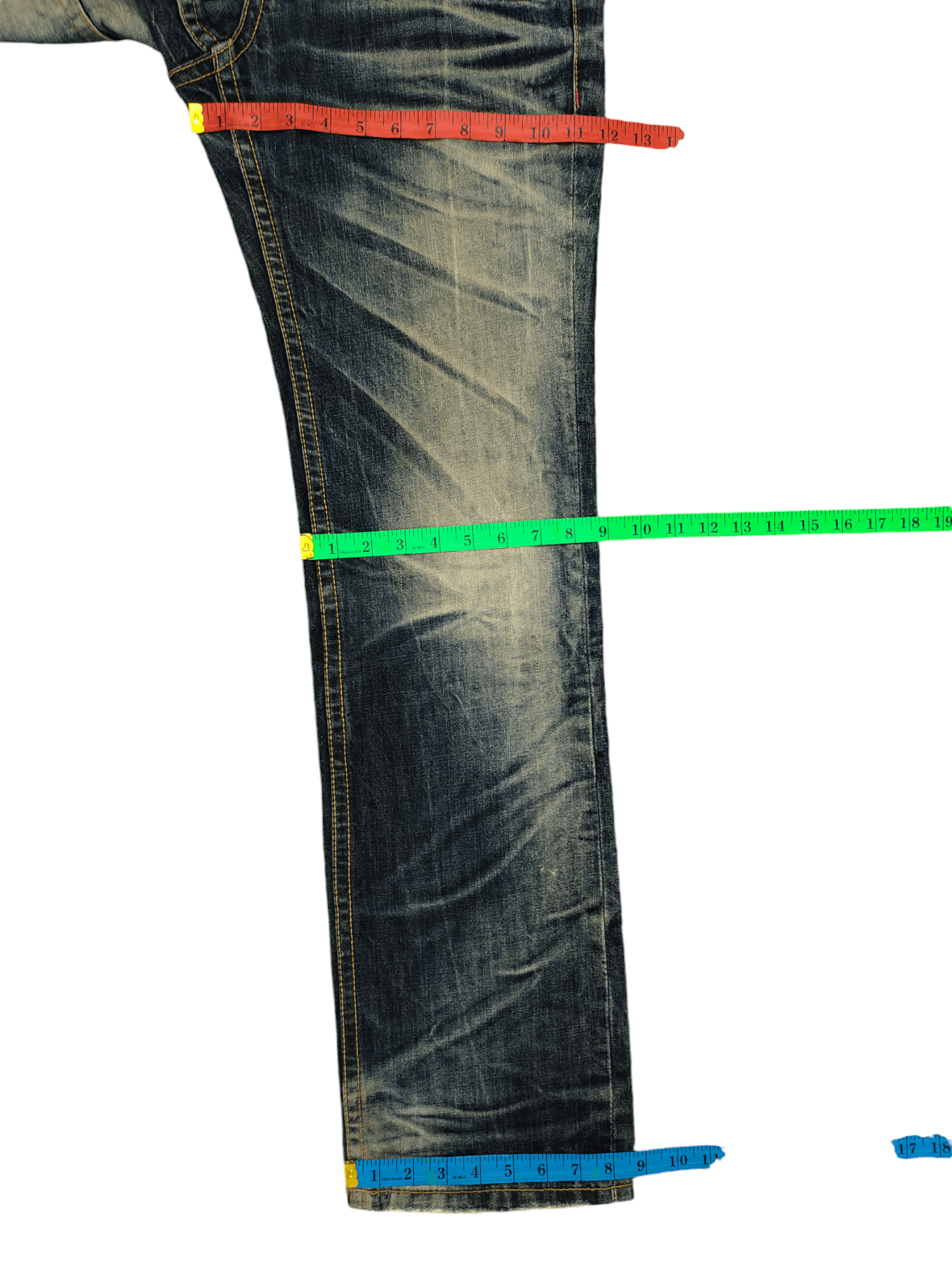 Le Grande Bleu (L.G.B.) Lolita By Yoshitomo Nara Clawmark Distress Faded Jeans Size US 30 / EU 46 - 11 Thumbnail